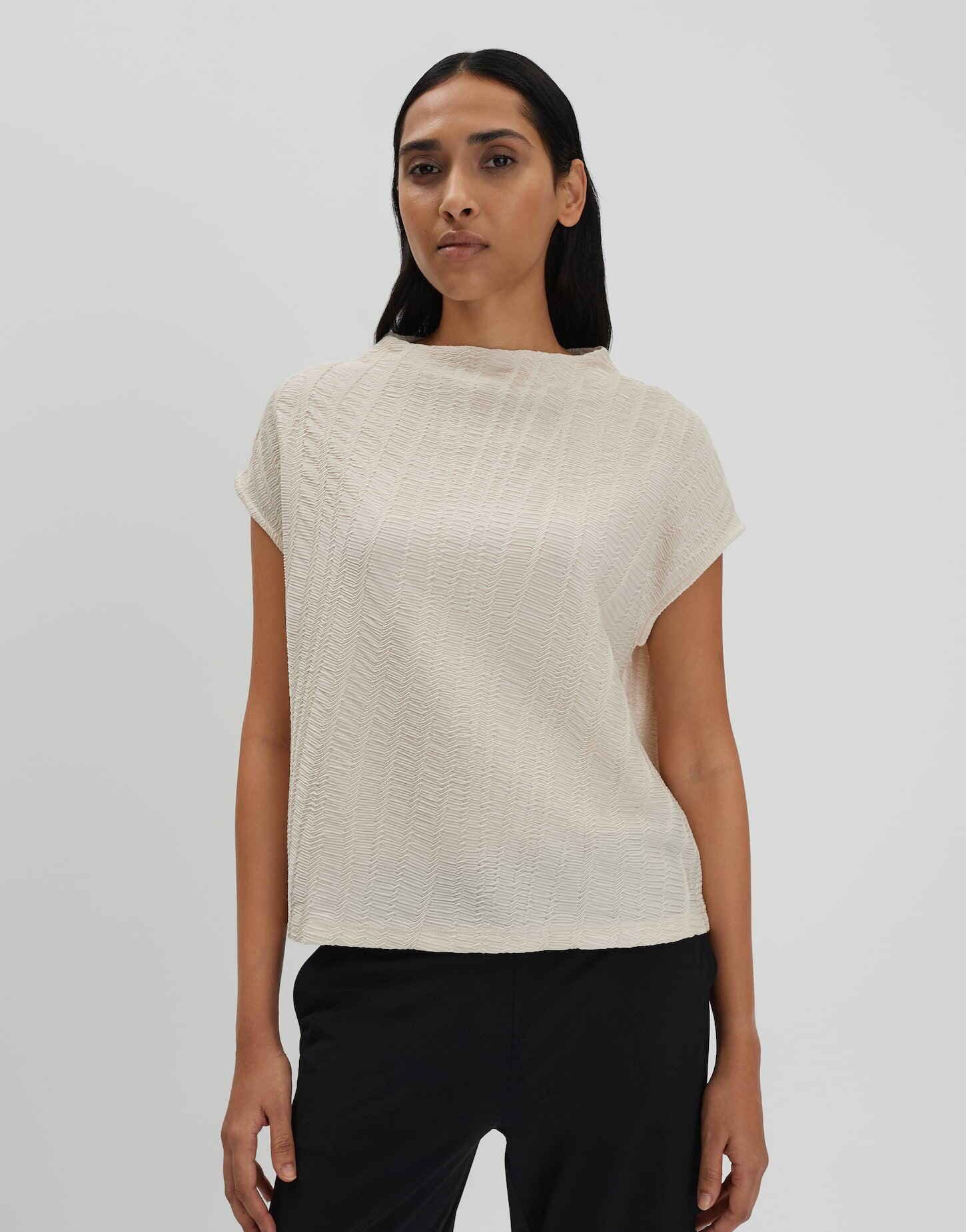 someday Kurzarmshirt KILAJA RESORT Regular mit 3D Struktur