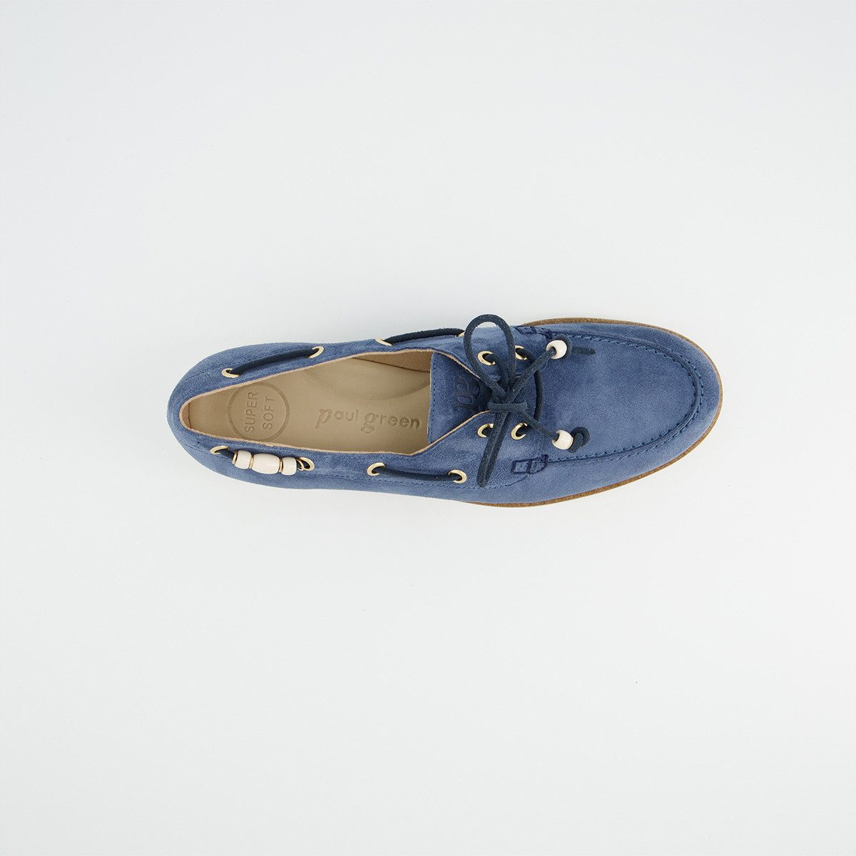 Paul Green Paul Green 1214-039, Slipper & Mokassin, Blau, Damen Slipper