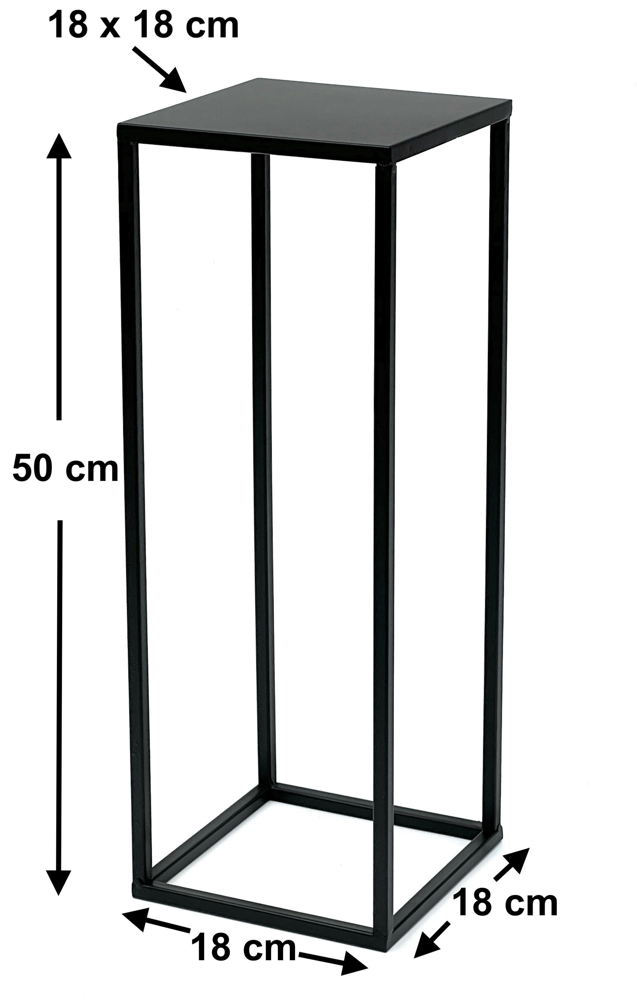 DanDiBo Blumenständer Metall Schwarz Eckig 70-50 günstig online kaufen