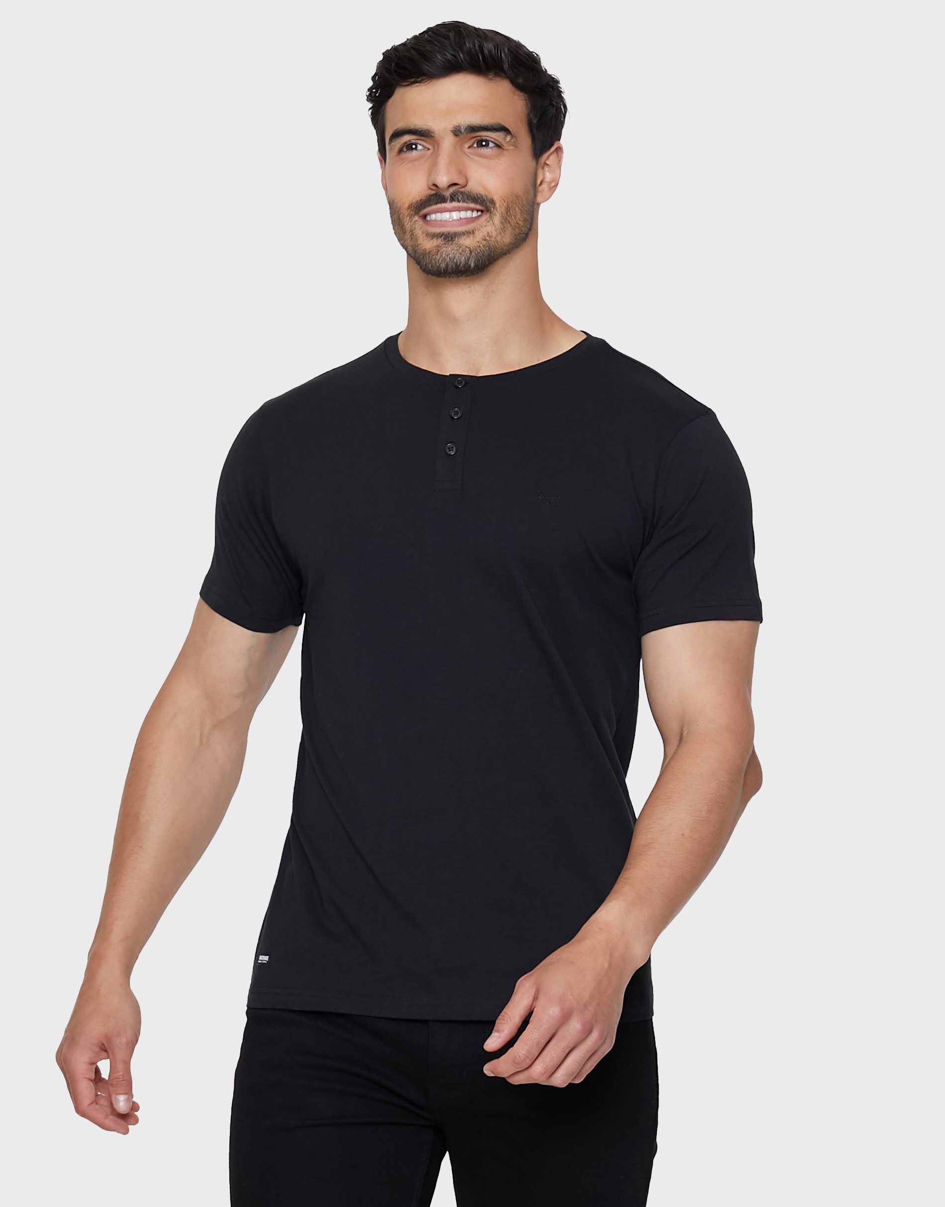 Threadbare T-Shirt Tee Grandad (5-tlg) im Basic-Design