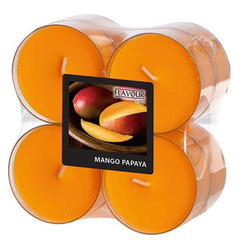 PAPSTAR Duftkerze 8 Maxi Duftlichte Ø 59 mm · 24 mm pfirsich - Mango-Papaya