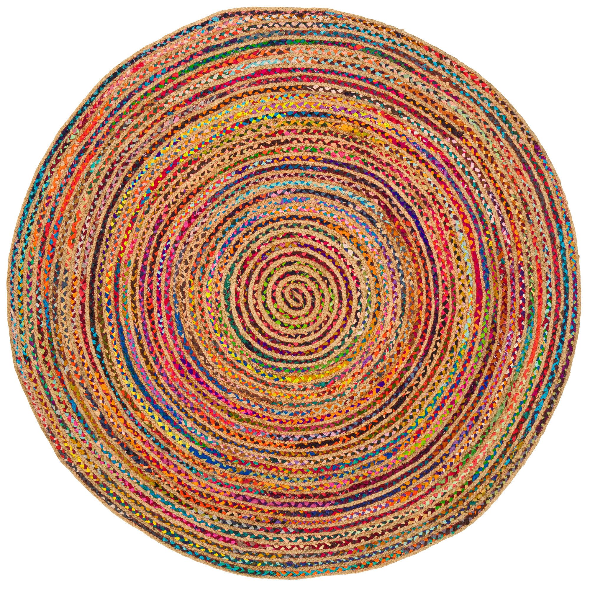 Pergamon Sisalteppich Teppich Jute Baumwolle Salsa, Rund, Höhe: 8 mm günstig online kaufen