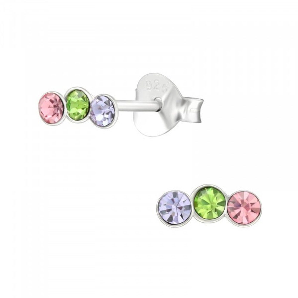ALEXANDER YORK Paar Ohrstecker KRISTALLREIHE 3 regenbogenfarben, 2-tlg., 92 günstig online kaufen