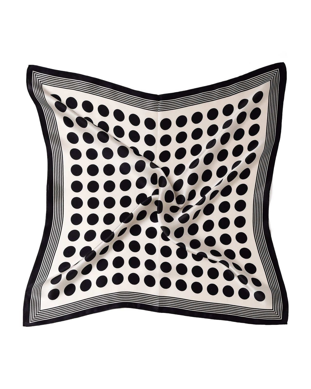 MayTree Seidentuch quadratisch,grosse Punkte 53x53 cm, Nickituch, Bandana-S günstig online kaufen