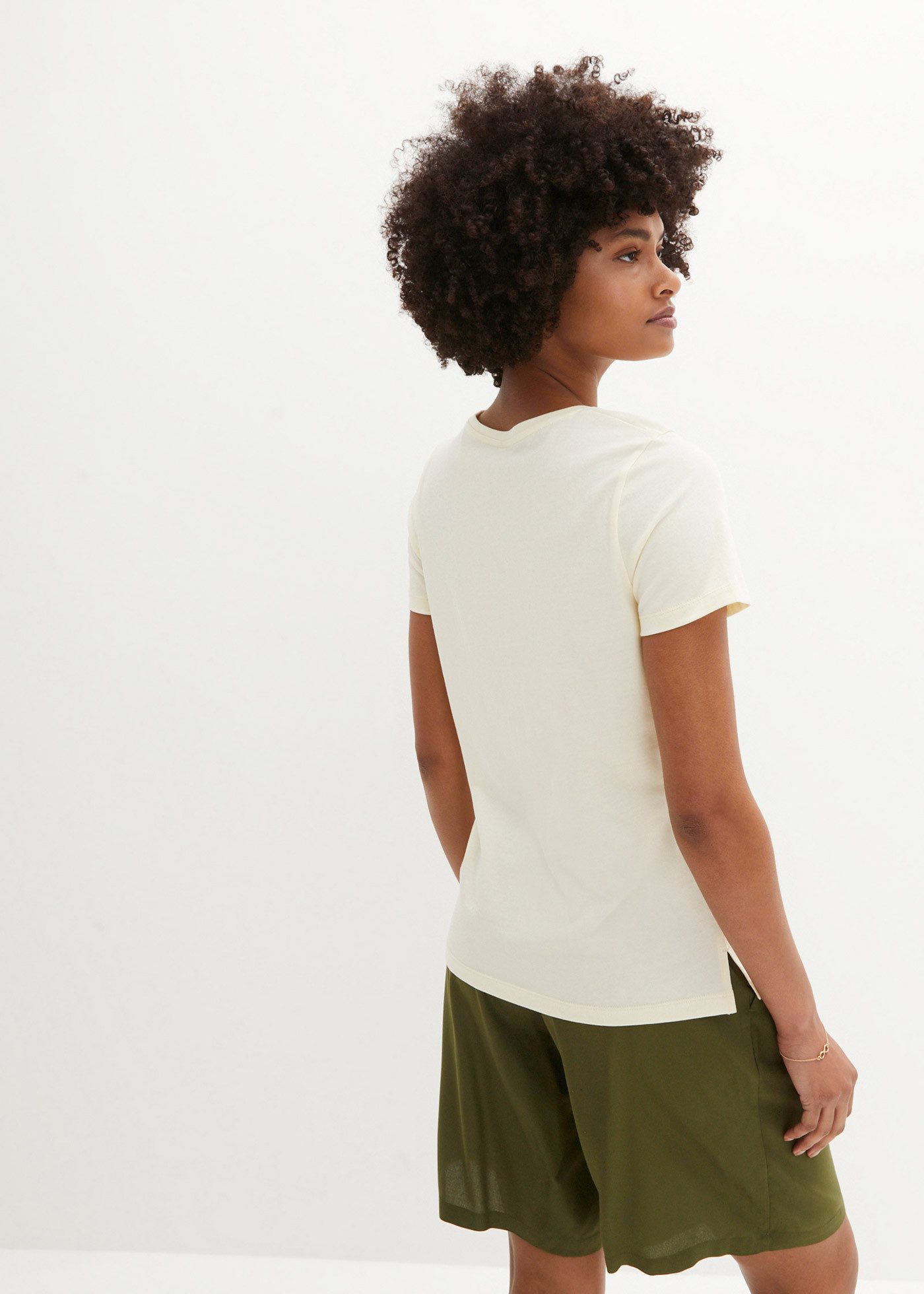 bonprix T-Shirt lockere Passform, Kurzarm-Design, mit maritimem Druck
