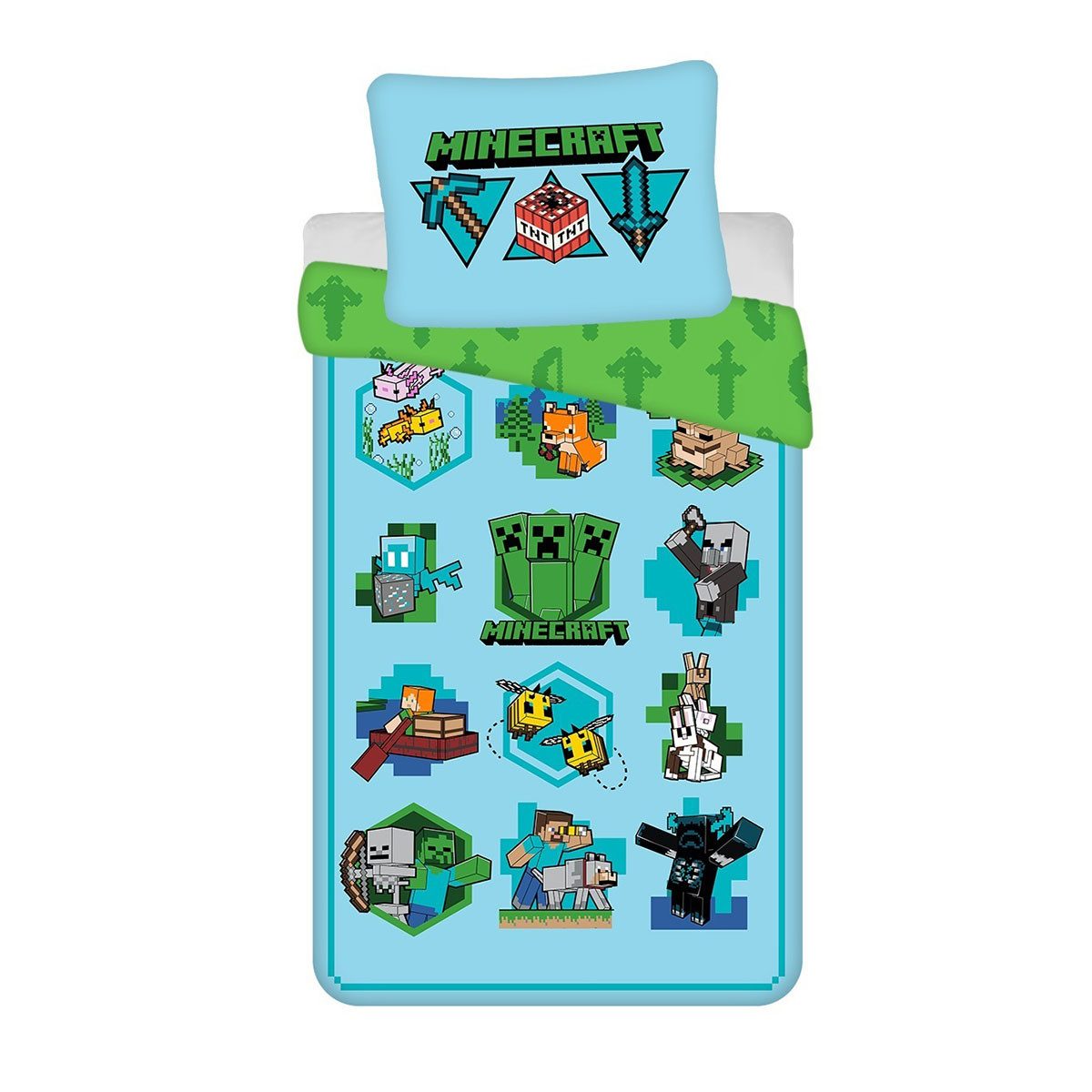 Minecraft Kinderbettwäsche Minecraft, Renforcé, 2 teilig günstig online kaufen