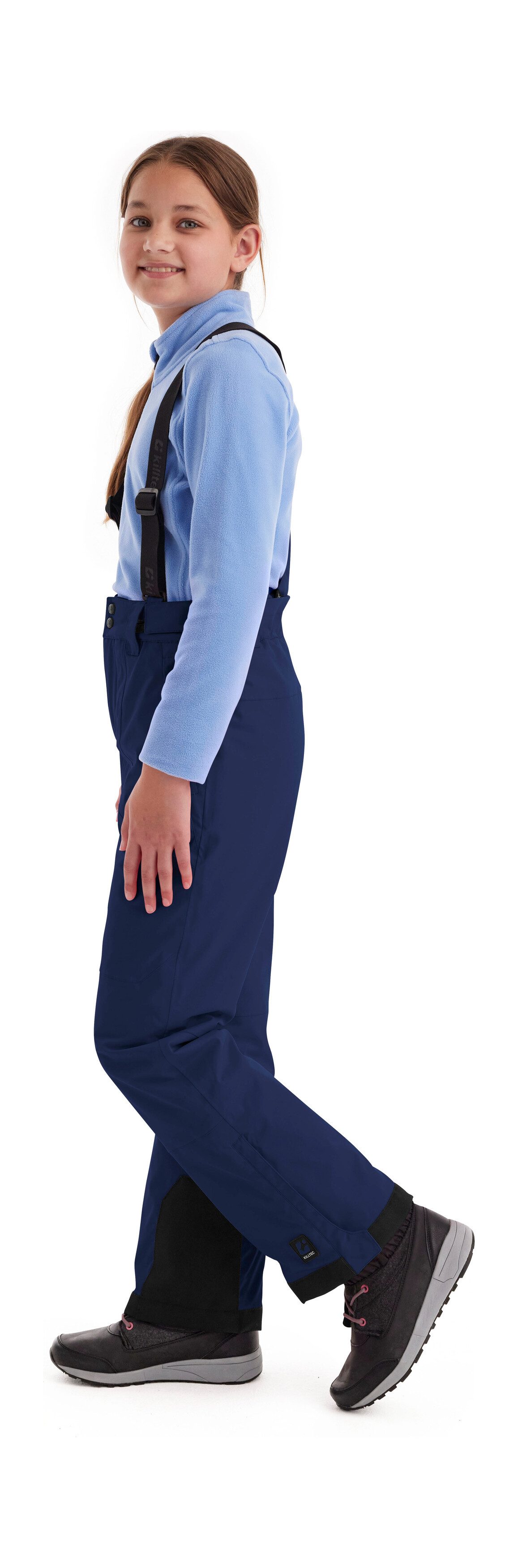 Killtec Skihose Girls Skihose 242 Wasserdicht, atmungsaktiv, abnehmbare Träger, rutschfester Schneefang