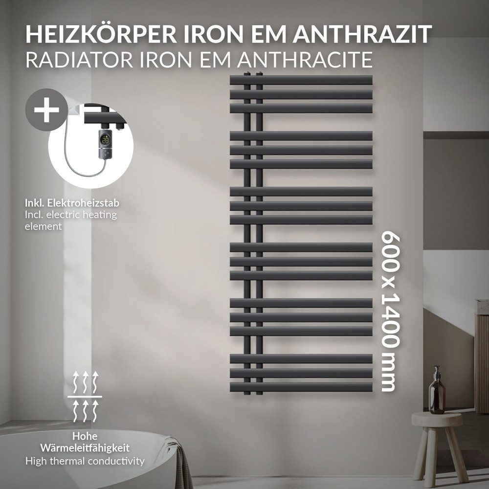 LuxeBath Badheizkörper Designheizkörper Handtuchtrockner Handtuchheizkörper günstig online kaufen