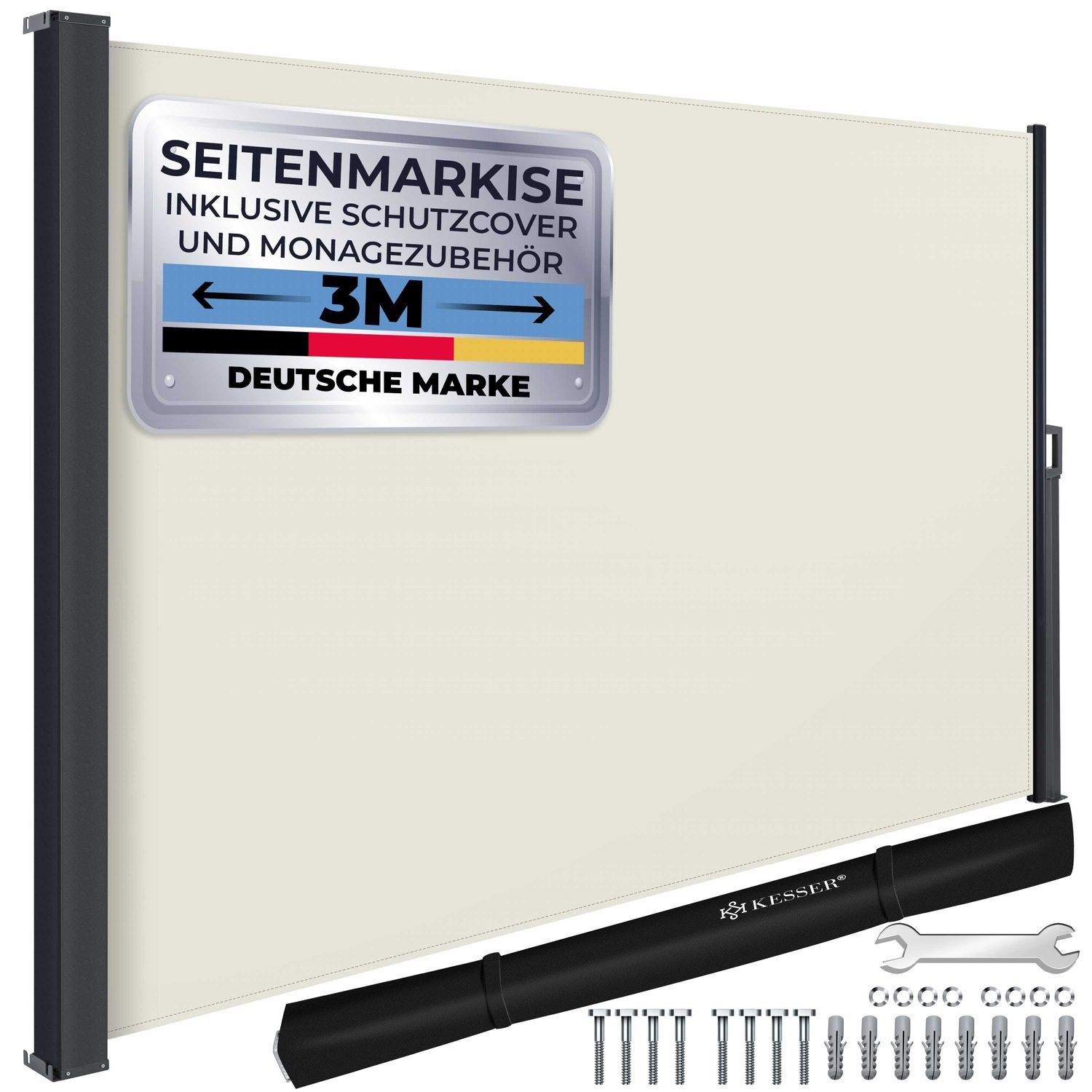 KESSER Seitenmarkise Seitenmarkise ausziehbar Markise Blickdicht günstig online kaufen