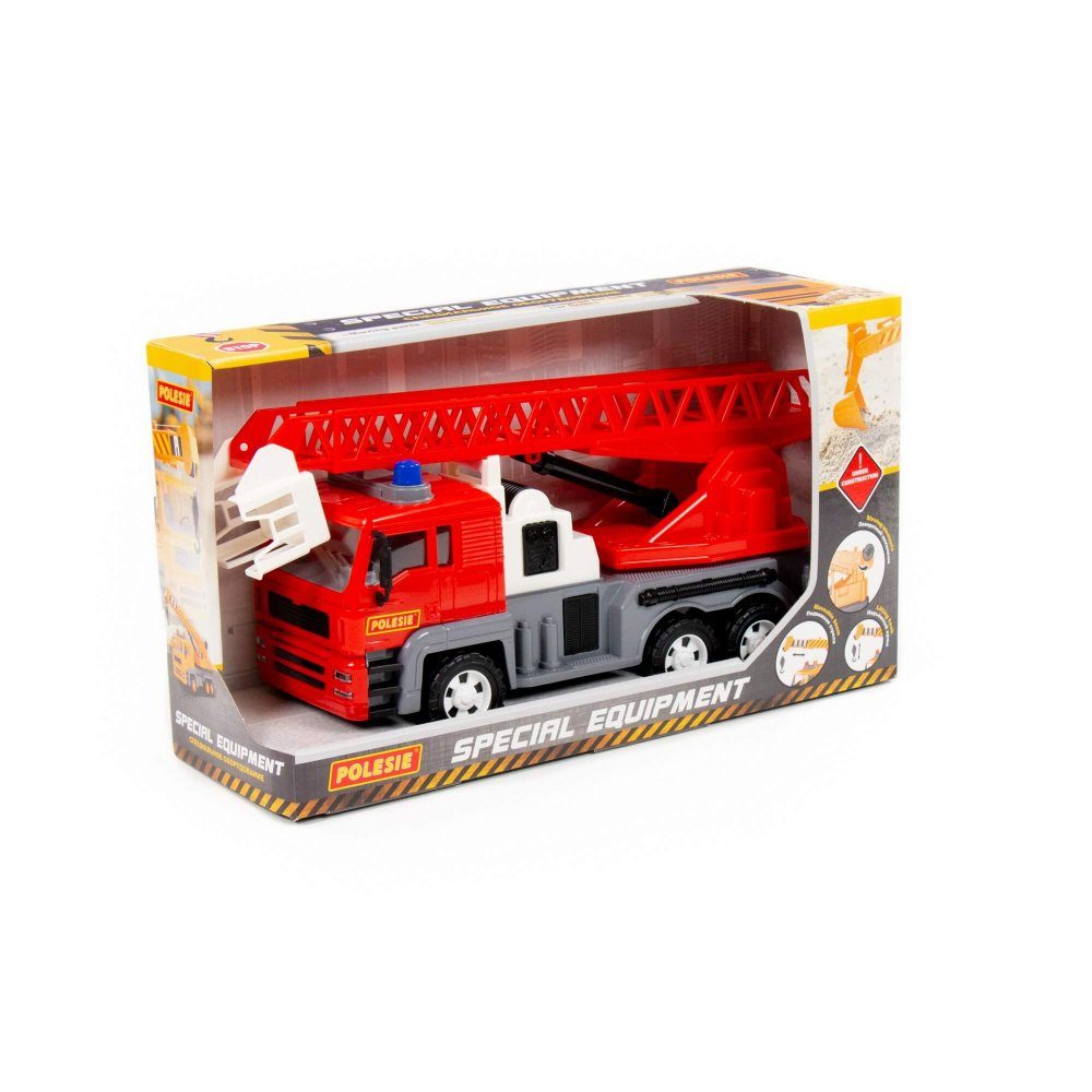 Spielzeug-Auto Polesie Special Feuerwehrwagen mit Schwungantrieb Box