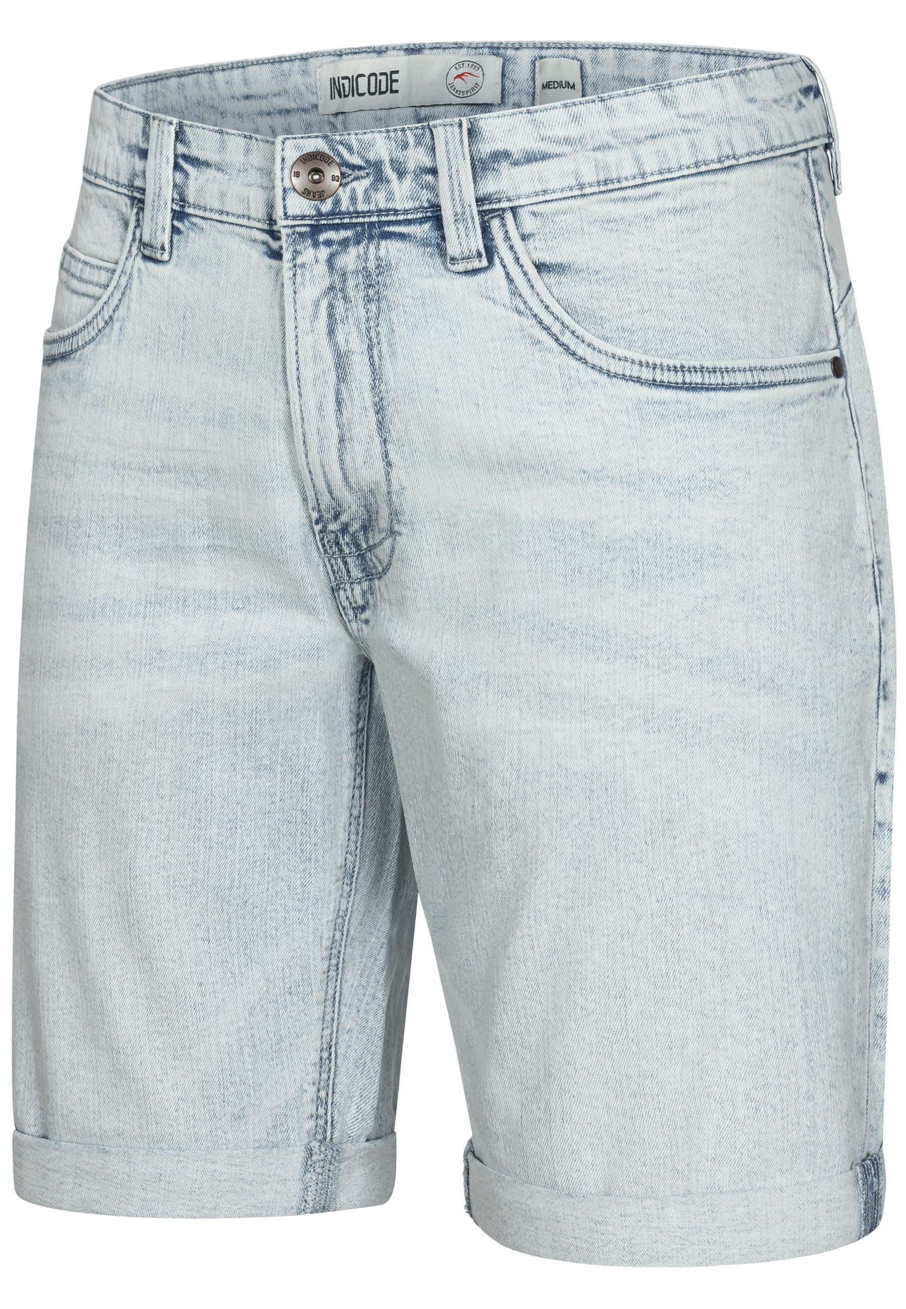 Indicode Jeansshorts Herren Caden Jeans Shorts Herrenshorts mit 5 Taschen, günstig online kaufen