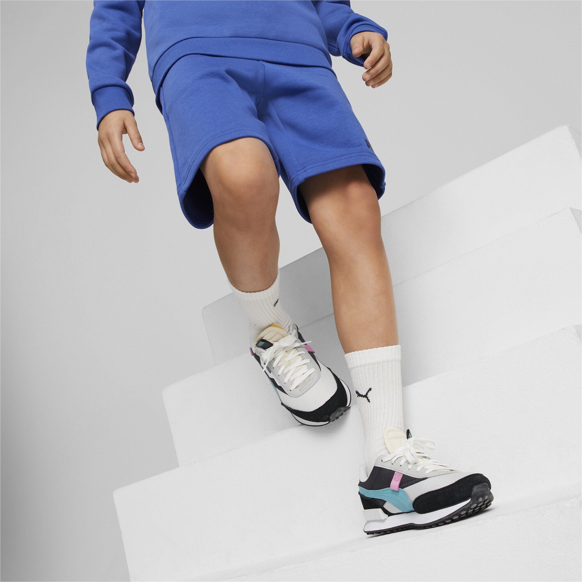 PUMA Sporthose Essentials+ Blue Jungen Shorts Two-Tone Sapphire Royal