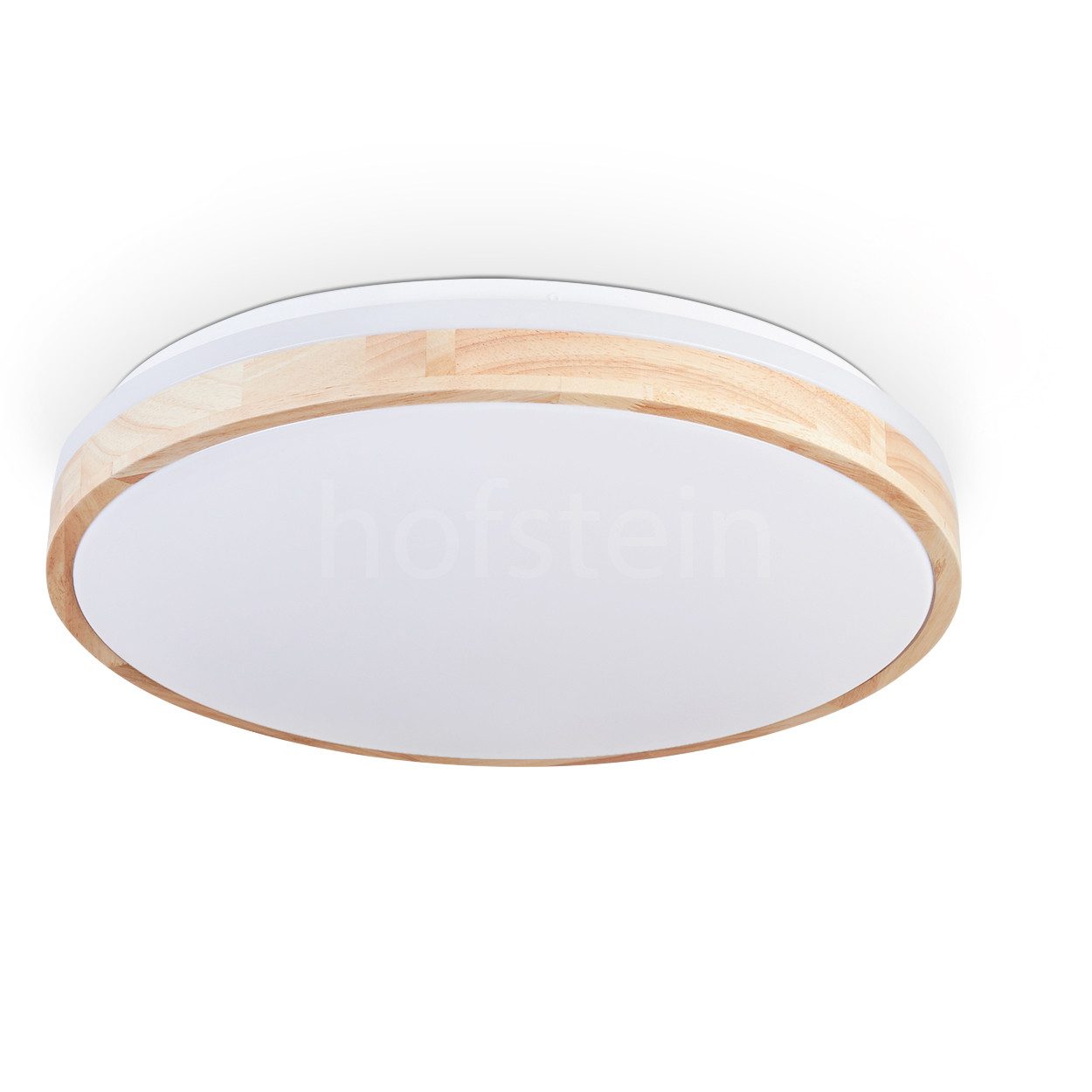 hofstein Deckenleuchte dimmbare Deckenlampe aus Metall/Bambus/Kunststoff günstig online kaufen