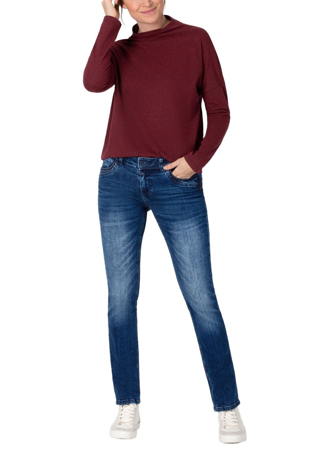 TIMEZONE Slim-fit-Jeans SLIM TAHILA TZ aus Baumwollmix