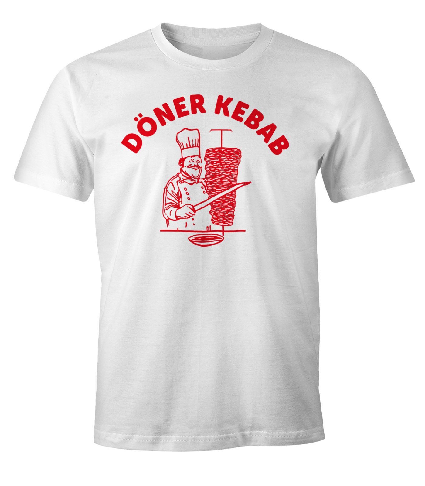 Print-Shirt Döner Shirt Herren Kebab Dönerspieß Fun T-Shirt Moonworks®