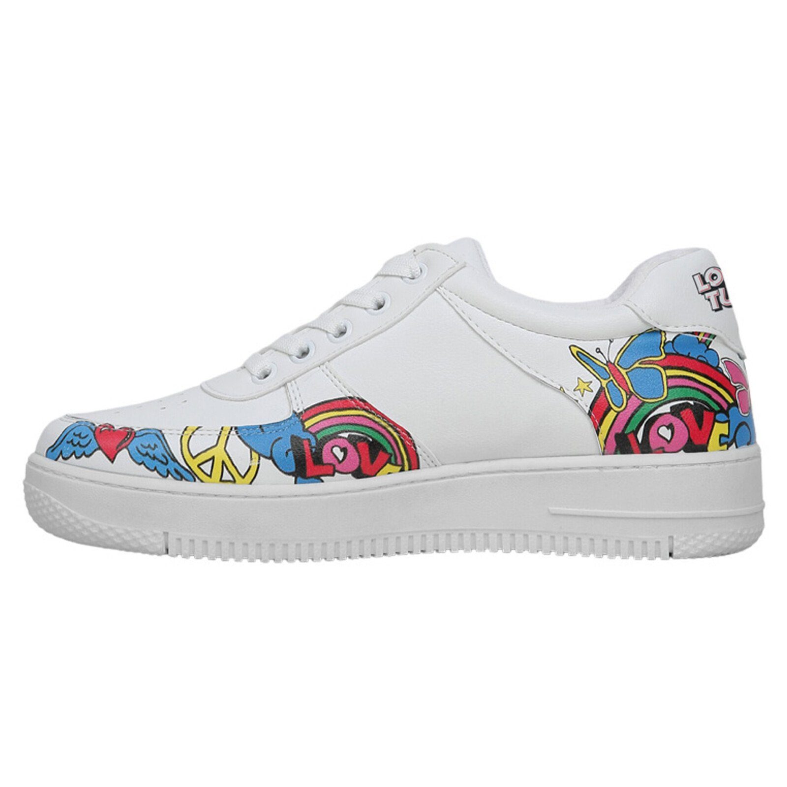 DOGO Dice Low-Top Sneaker Tweety Love Damen Sneaker Sneaker Handgefertigt