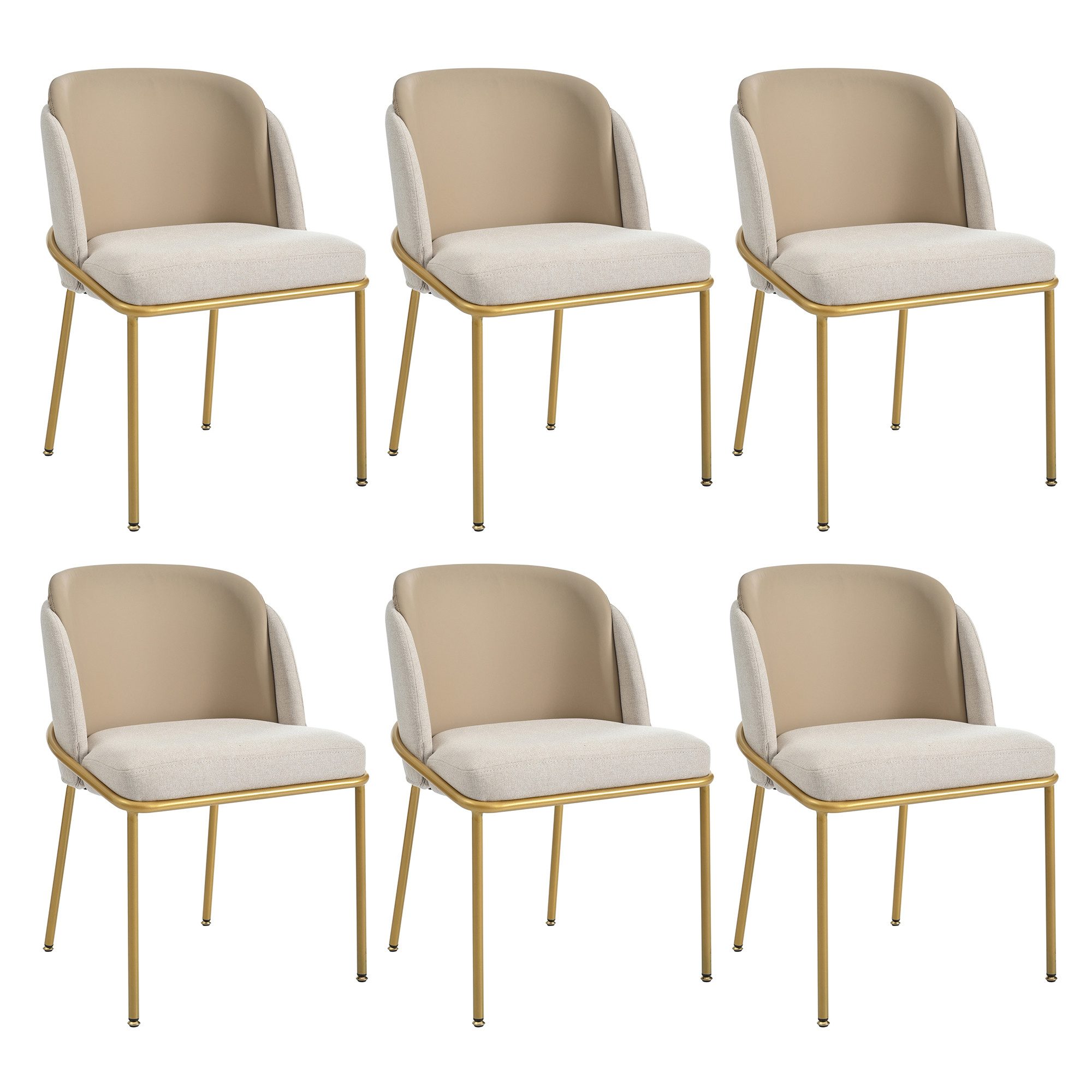 MODFU Esszimmerstuhl Küchenstuhl,Loungesessel,Kosmetikstuhl (6 St Modern günstig online kaufen