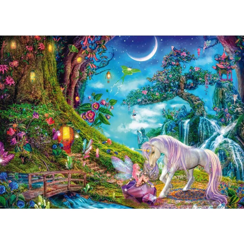 Schmidt Spiele Puzzle Wo Sich Einhorn Und Elfe Gute Nacht Sagen (1000 Teile günstig online kaufen