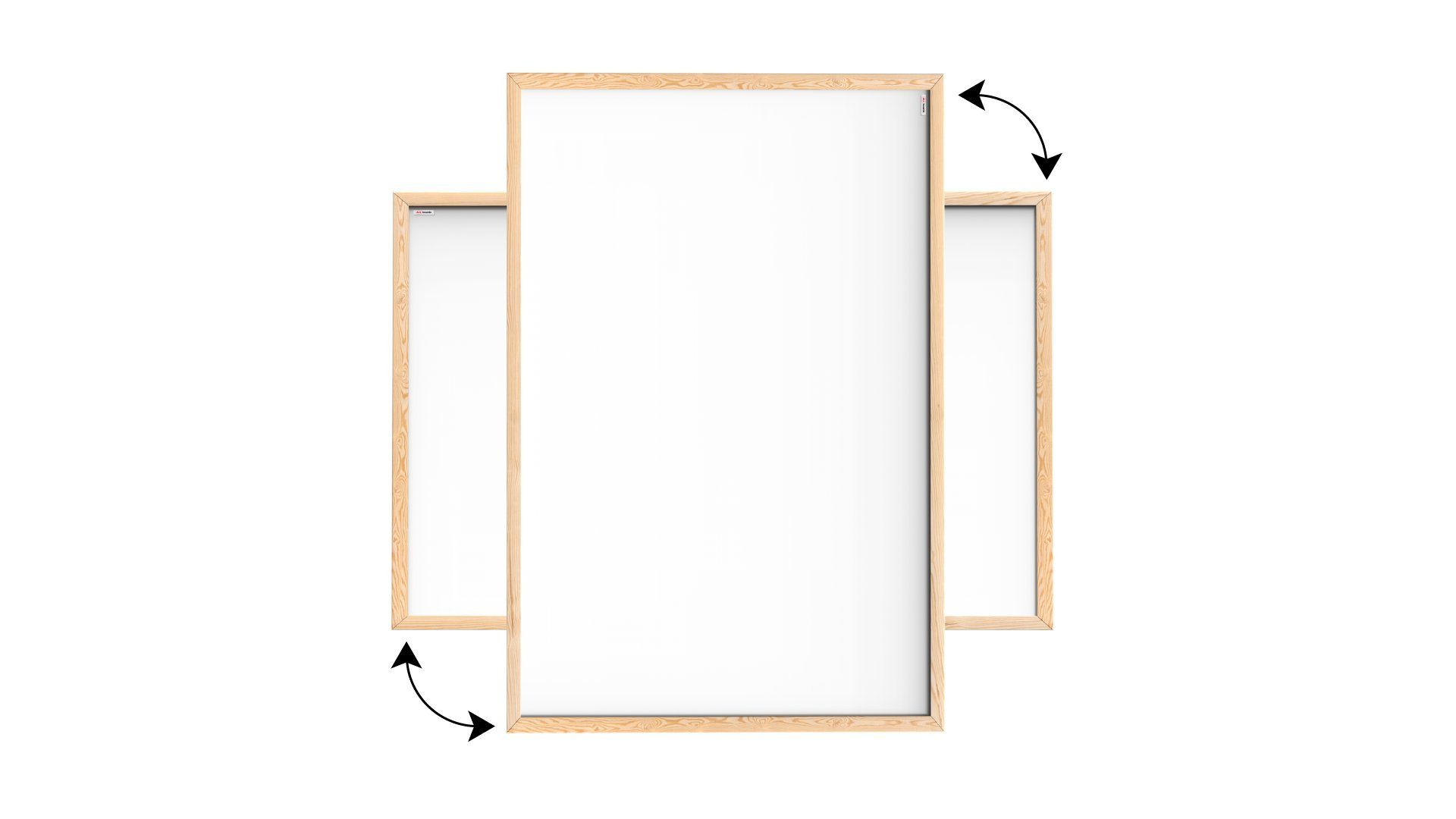 ALLboards Magnettafel Magnettafel Whiteboard Holzrahmen Wandtafel Schreibtafel