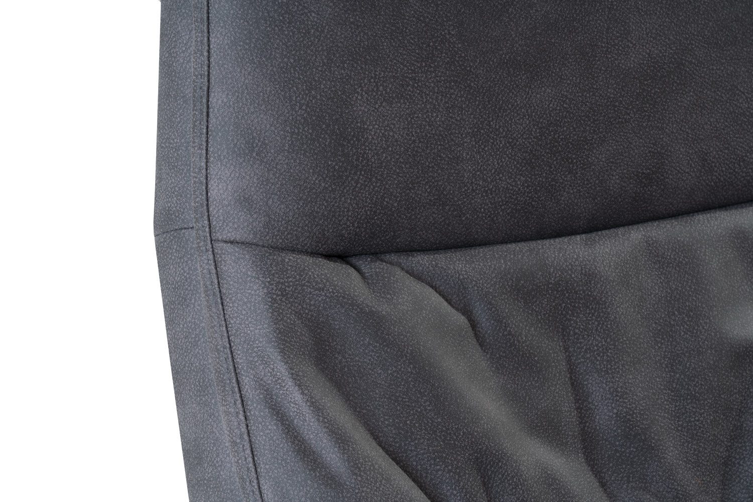 Hjort Knudsen Relaxsessel KALYPSO, Anthrazit, Schwarz, Mikrofaserbezug, Metallgestell, mit Hocker, 360 Grad drehbar, Relaxfunktion