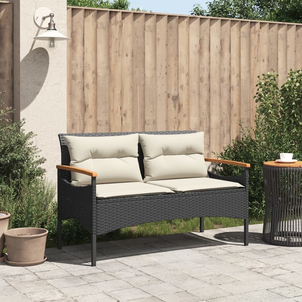 vidaXL Gartenbank Gartenbank mit Kissen 116x62,5x74 günstig online kaufen