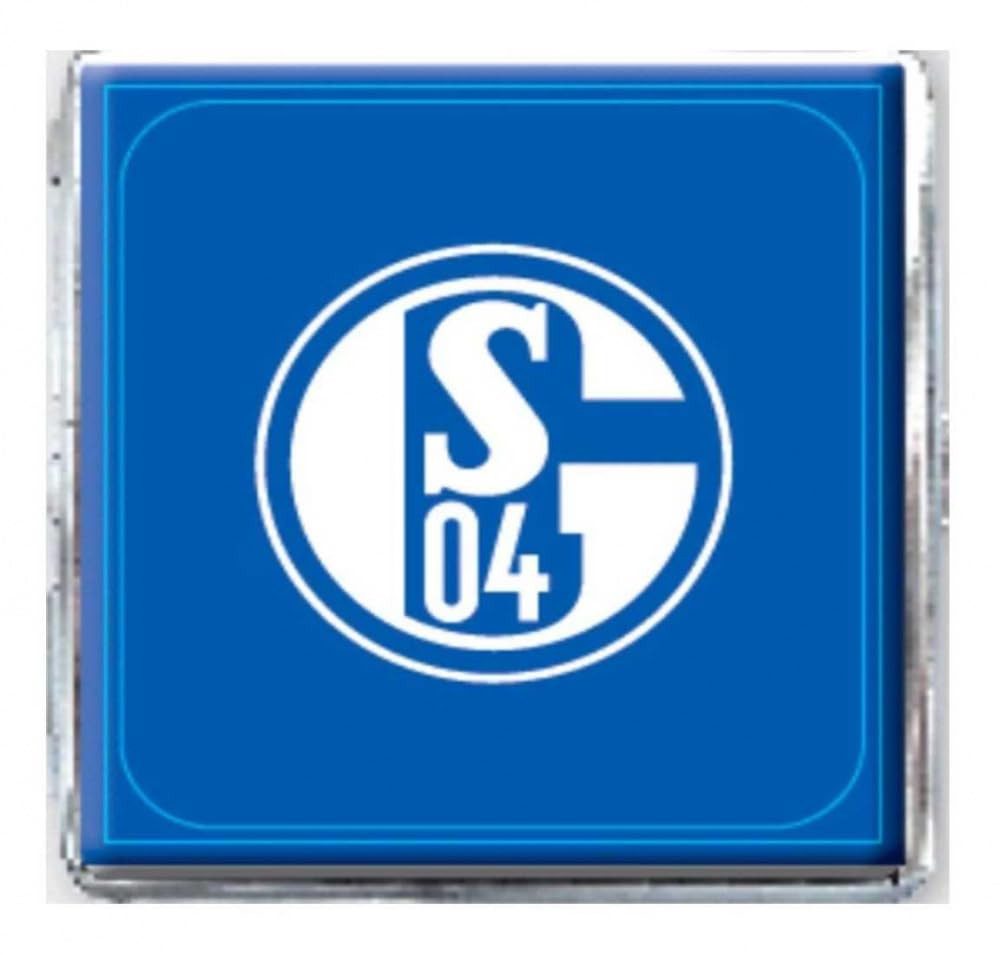 FC Schalke 04 Bogenetui FC Schalke 04 Zigarettenetui in blau-weiß Metall Fussball Fanartikel, Fußball Lizenz Serie