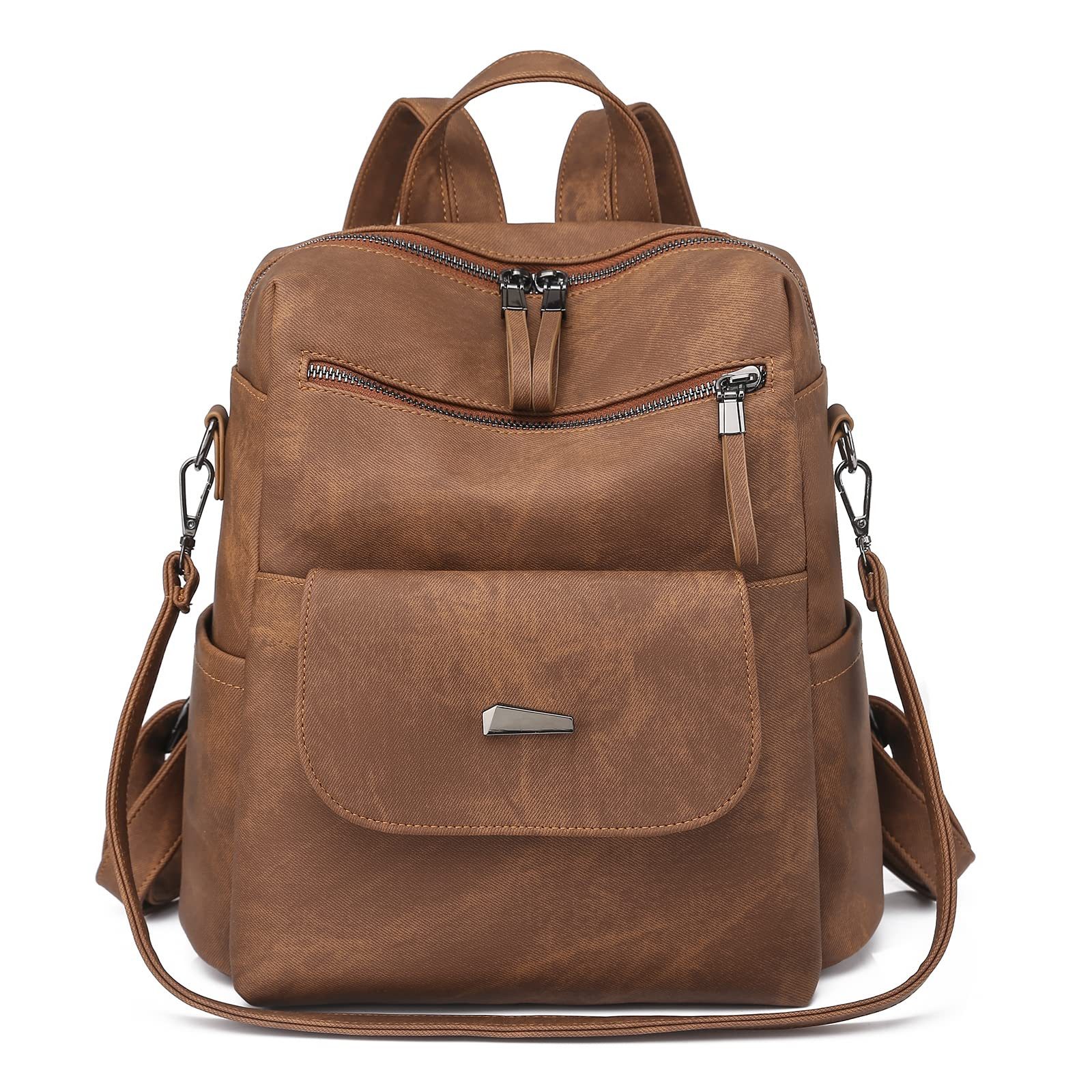 Zaewry Cityrucksack Unisex Rucksack Wasserdicht Anti-Diebstahl Leichtgewicht Reisen, Mehrzweck Cabrio Geldbörse Umhängetasche Handtasche Rucksack