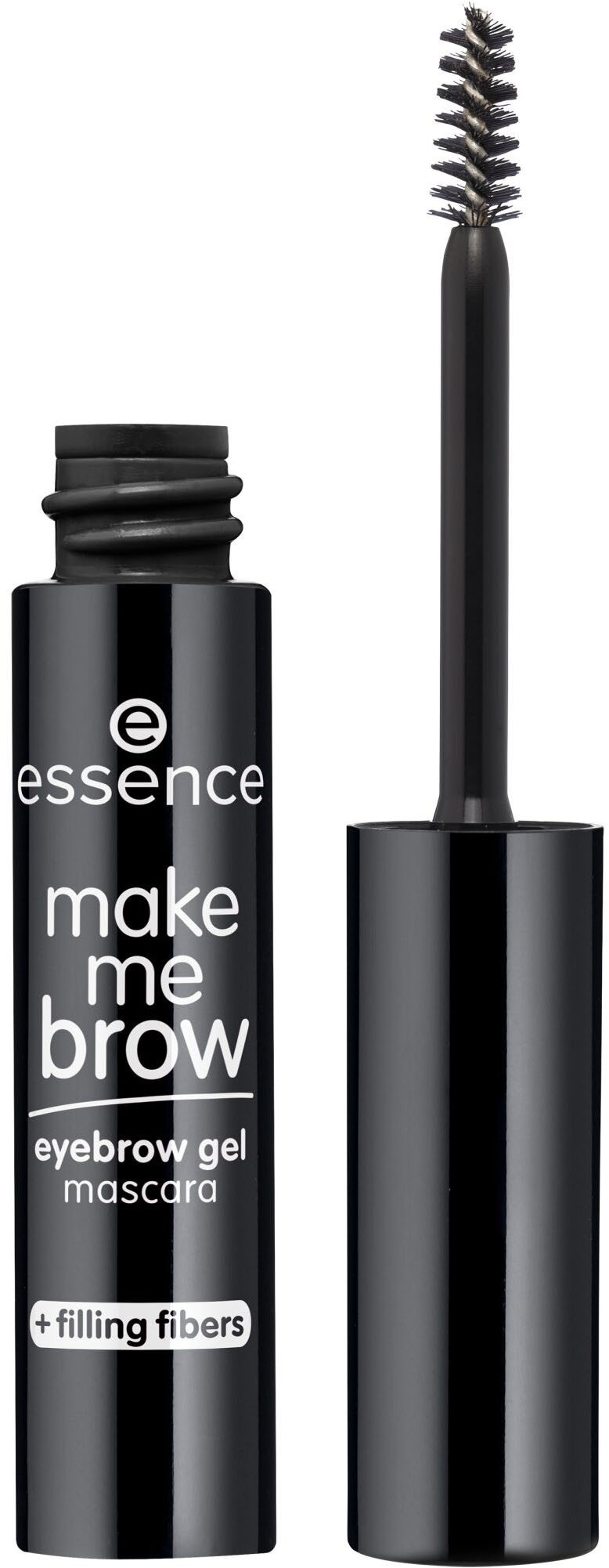 Essence Augenbrauen-Gel make me BROW eyebrow gel mascara, 3-tlg., Mit winzigen Fasern, bietet Farbe und Volumen, natürlicher Look.