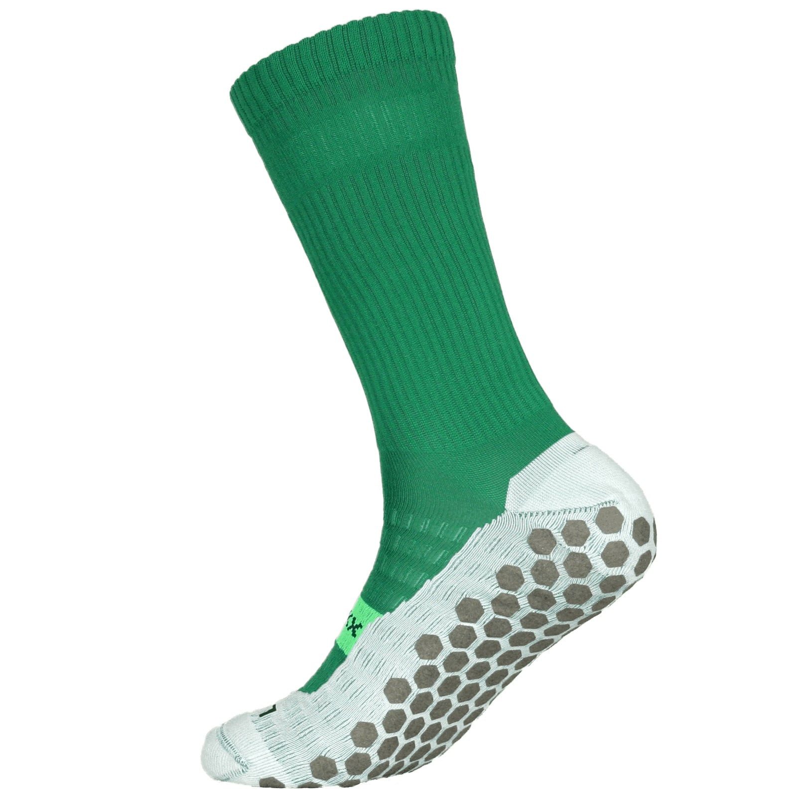 Shoesoxx Sportsocken Crew Cushion (Silikonstreifen, maximaler Halt im Schuh) grün Herren