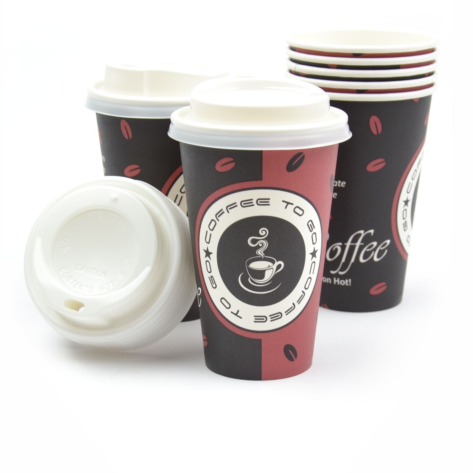 Plastik-Deckel für Kaffeebecher / Kaffee-To-Go Becher 90mm 12oz / 300
