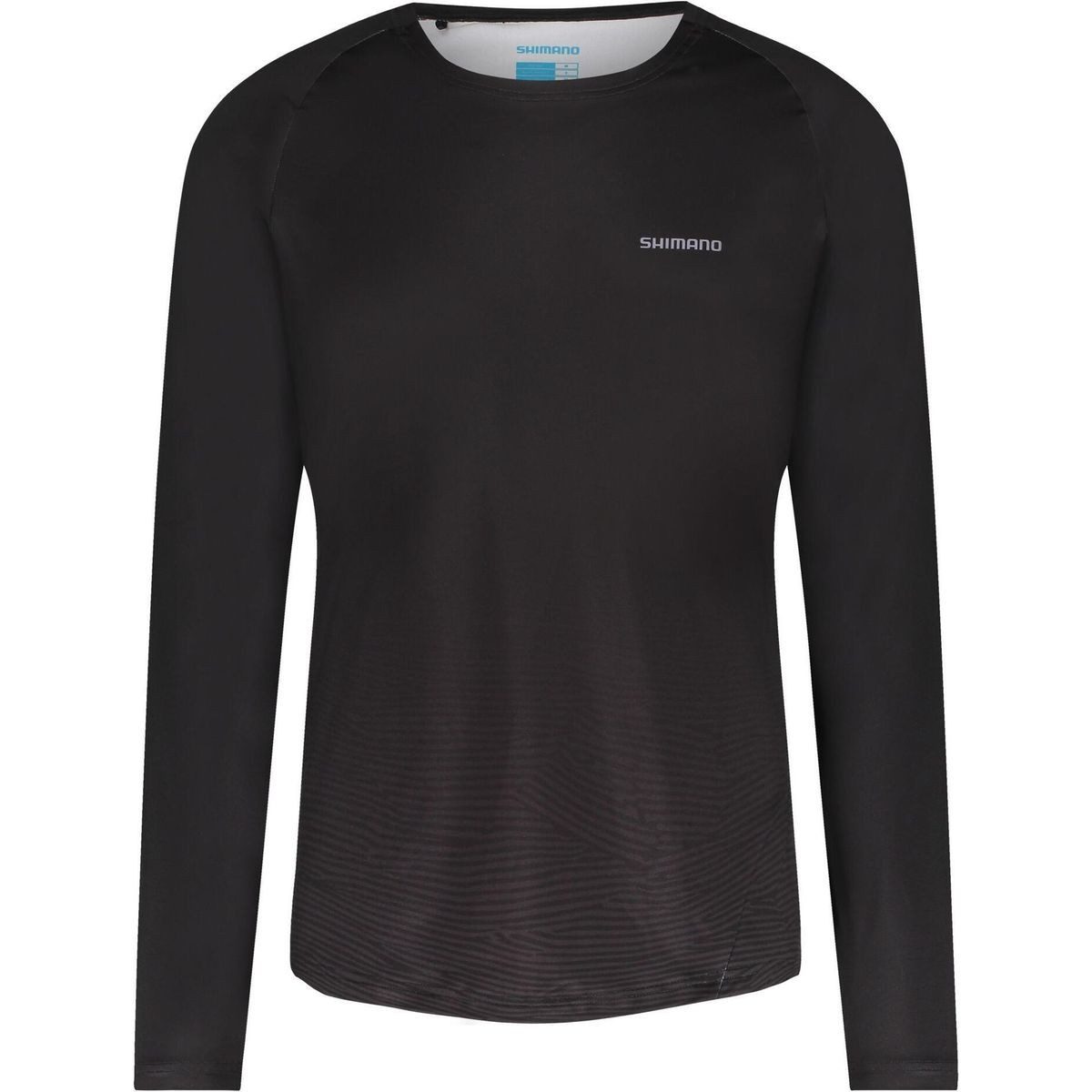 Shimano Radtrikot Parco (myoko) Long Sleeve Jersey Warm Printed Langarmtrikot mit recyceltem Material, V-Ausschnitt und integriertem