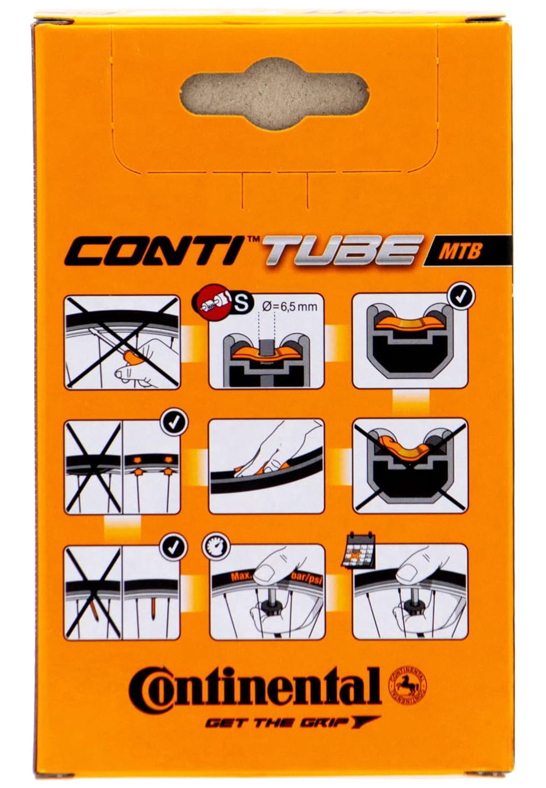CONTINENTAL Fahrradschlauch Mtb 27.5, 27.5x1.75/2.40" 47/62-584 SV 42mm, (1-St)