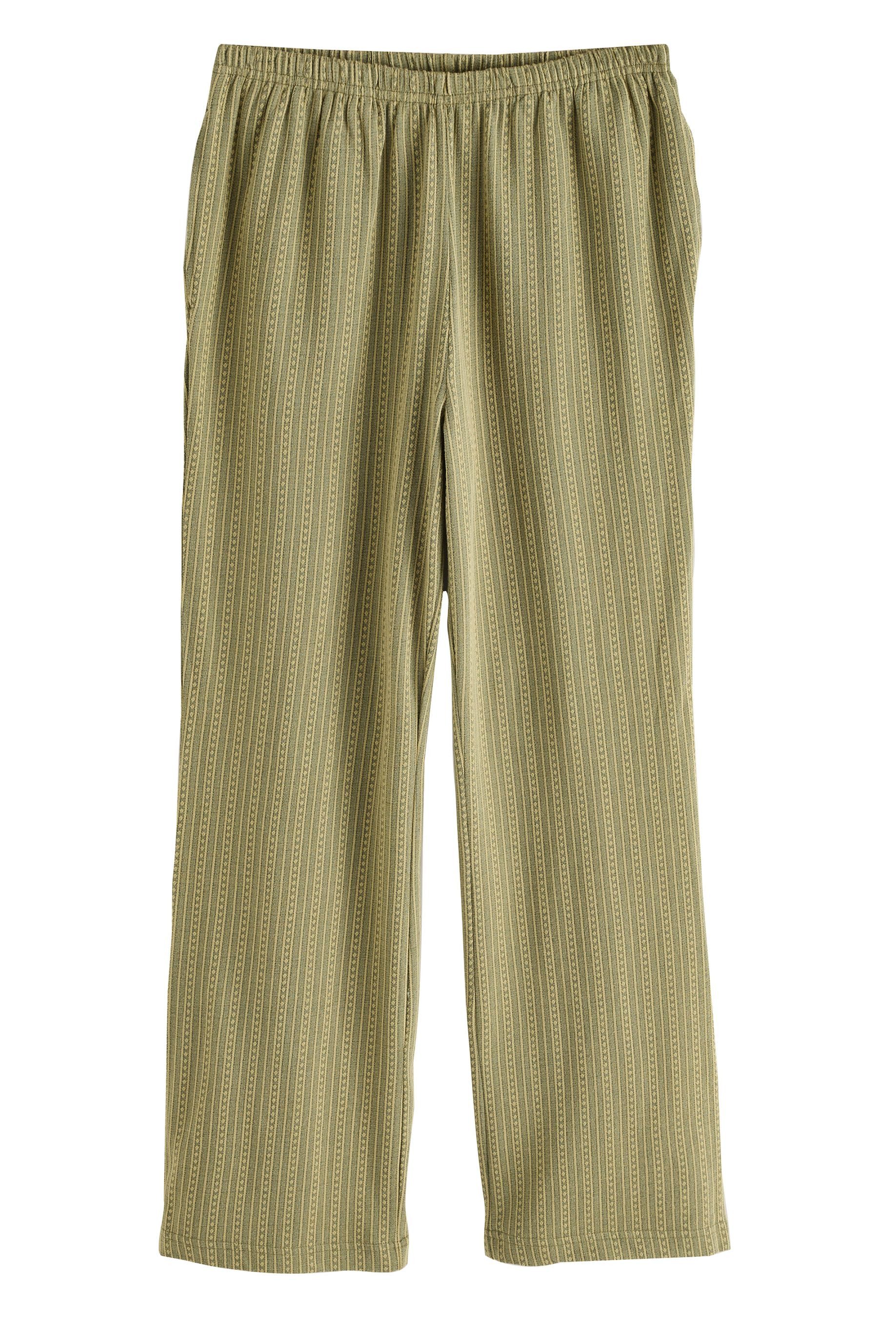 Next Jerseyhose Gestreifte Hose mit weitem Bein aus Jersey (1-tlg)