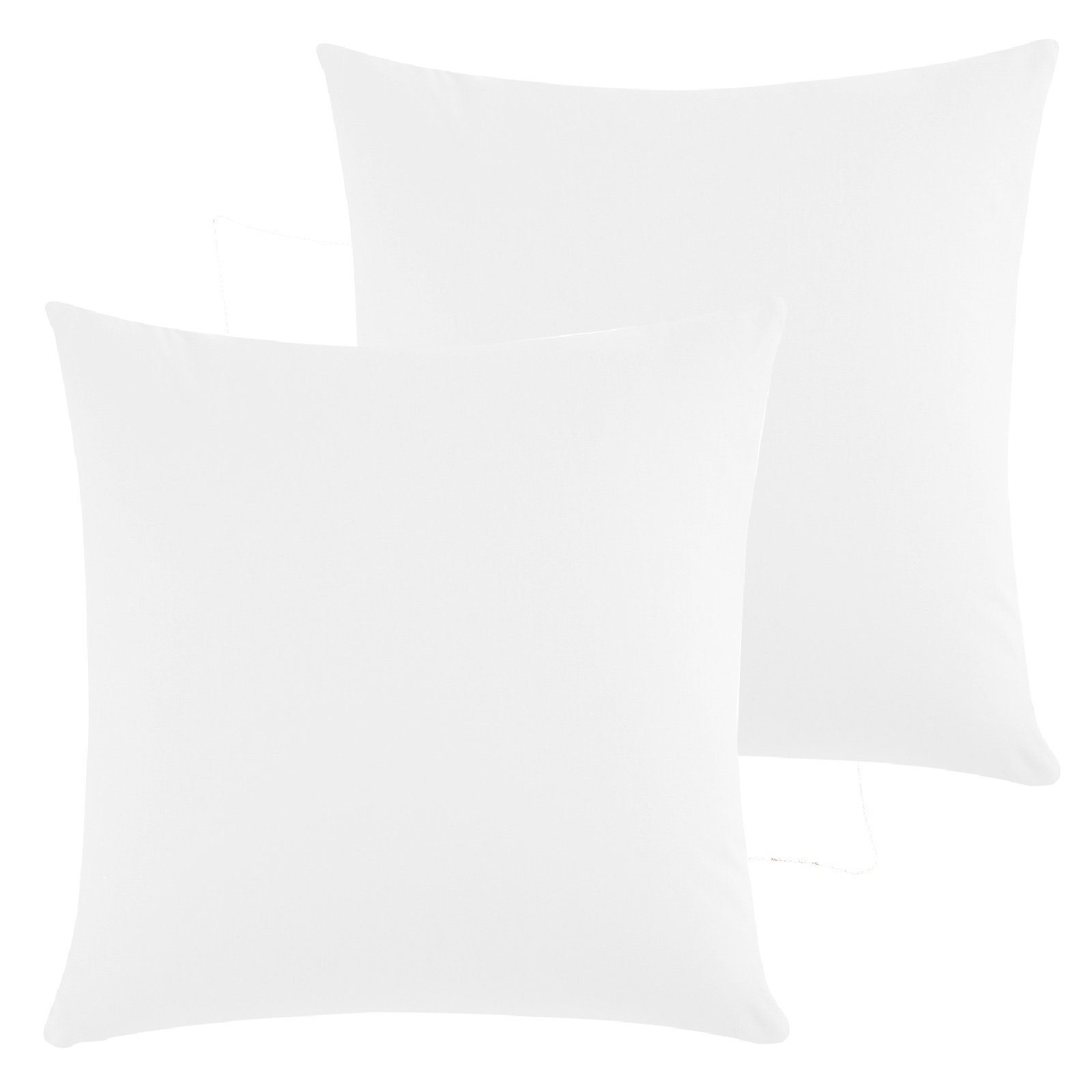 CLASS HOME COLLECTION Kissenbezüge Kissenbezüge 2er Set Kissenhüllen Sofa Bett mit Reißverschluss, (2 Stück), 100 % Baumwolle, Renforce-Qualität, Mit Reißverschluss