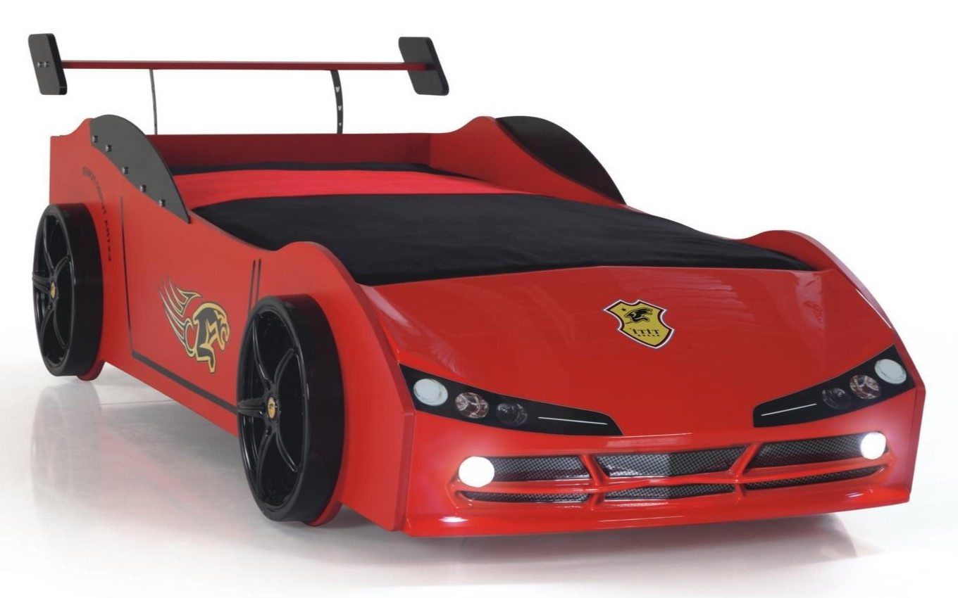 Xlmoebel Autobett Kinderzimmer Möbel Auto-Bett Rennwagen Matratze für Kinderbett (Kinderbett), Hergestellt in Europa