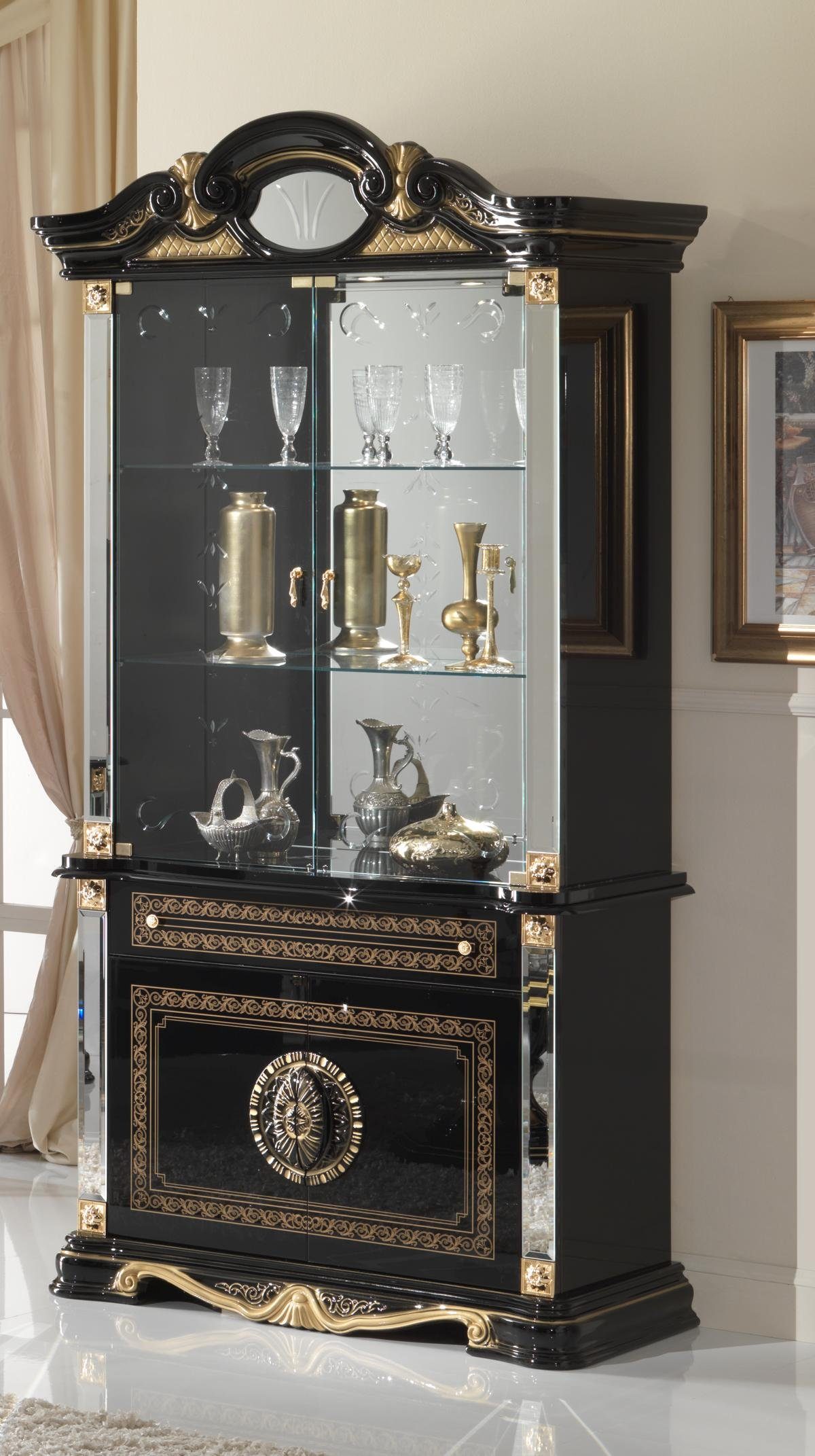 JVmoebel Vitrine Vitrinenschrank Klassischer Schrank Klassische Vitrine Schränke