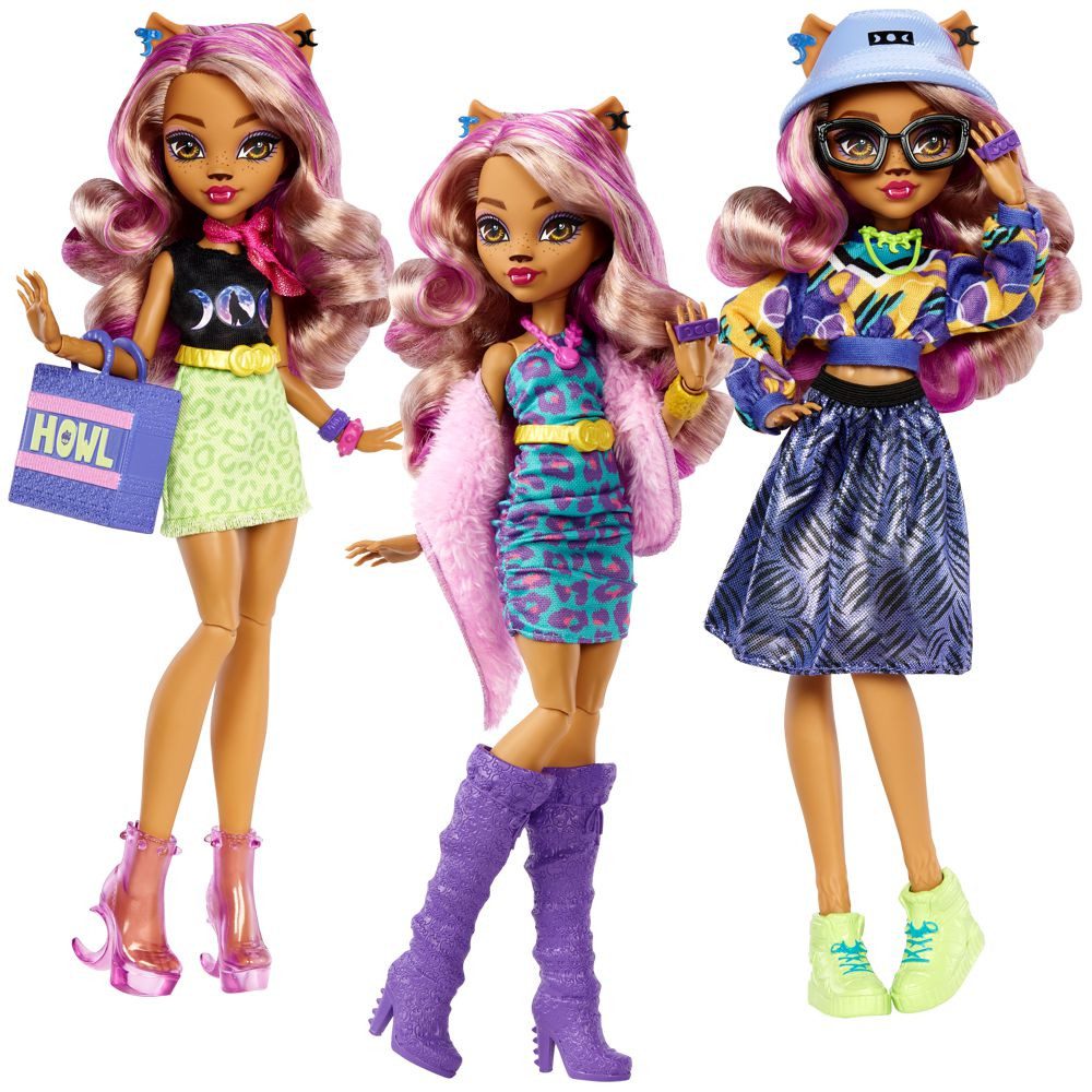 Mattel® Anziehpuppe Fashion Spiel-Set Puppe Clawdeen Wolf Monster High HKY70