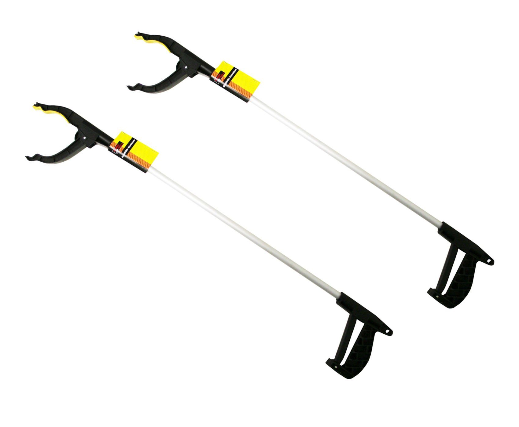 Spetebo Greifzange 2er Set Greifhilfe mit Magnet - Aluminium 76 cm, Set 2-tlg., 2er Set oder Einzelstück, Links- und Rechtshänder geeignet
