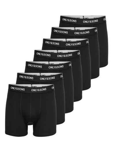ONLY & SONS Trunk ONSFITZ SOLID BLACK TRUNK 7-PACK NOOS (Packung, 7-St)
