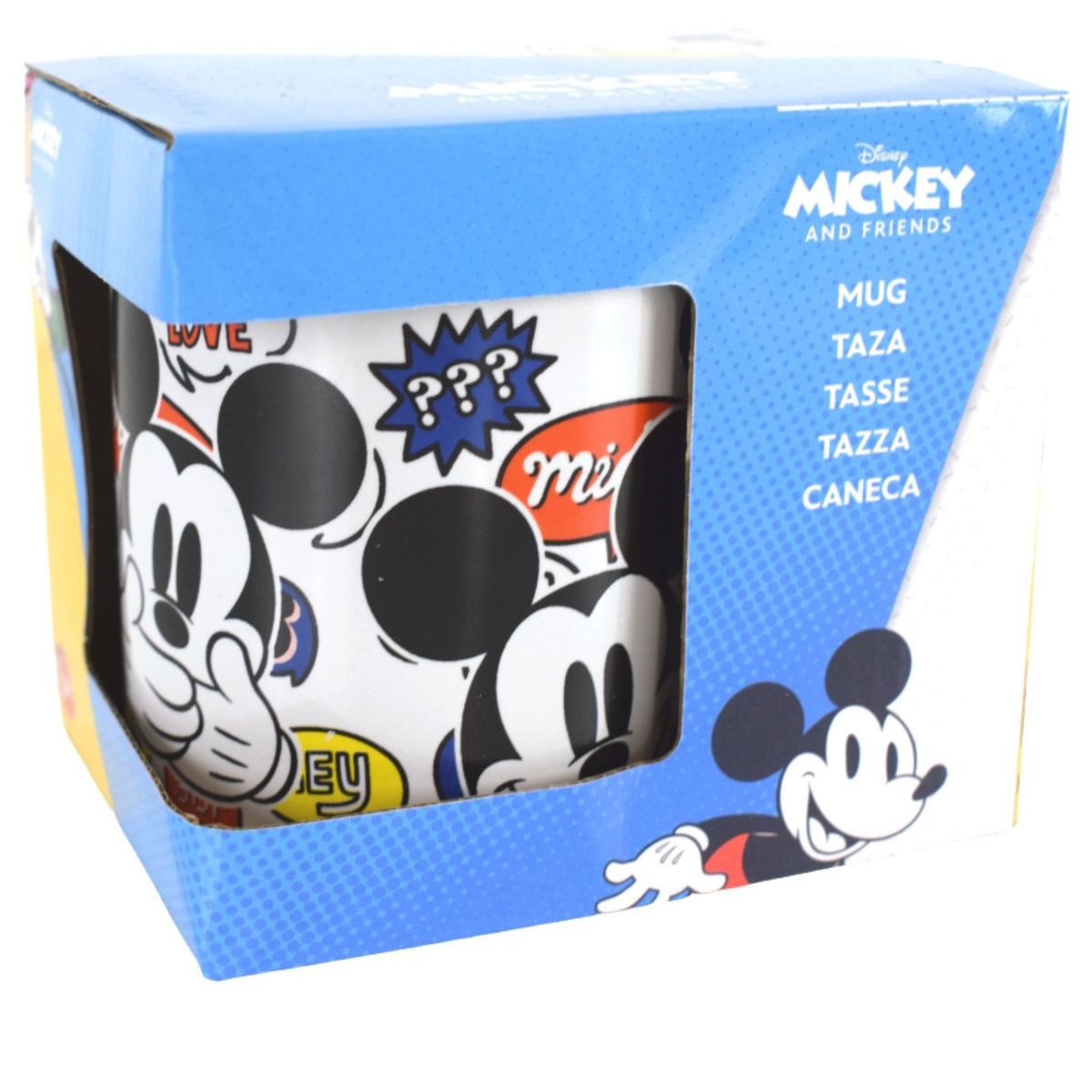 Stor Tasse Tasse Disney Mickey Mouse Comic Motiv 325ml aus Keramik ca. Ø8x9,5cm, 1-tlg., Keramik, authentisches Design