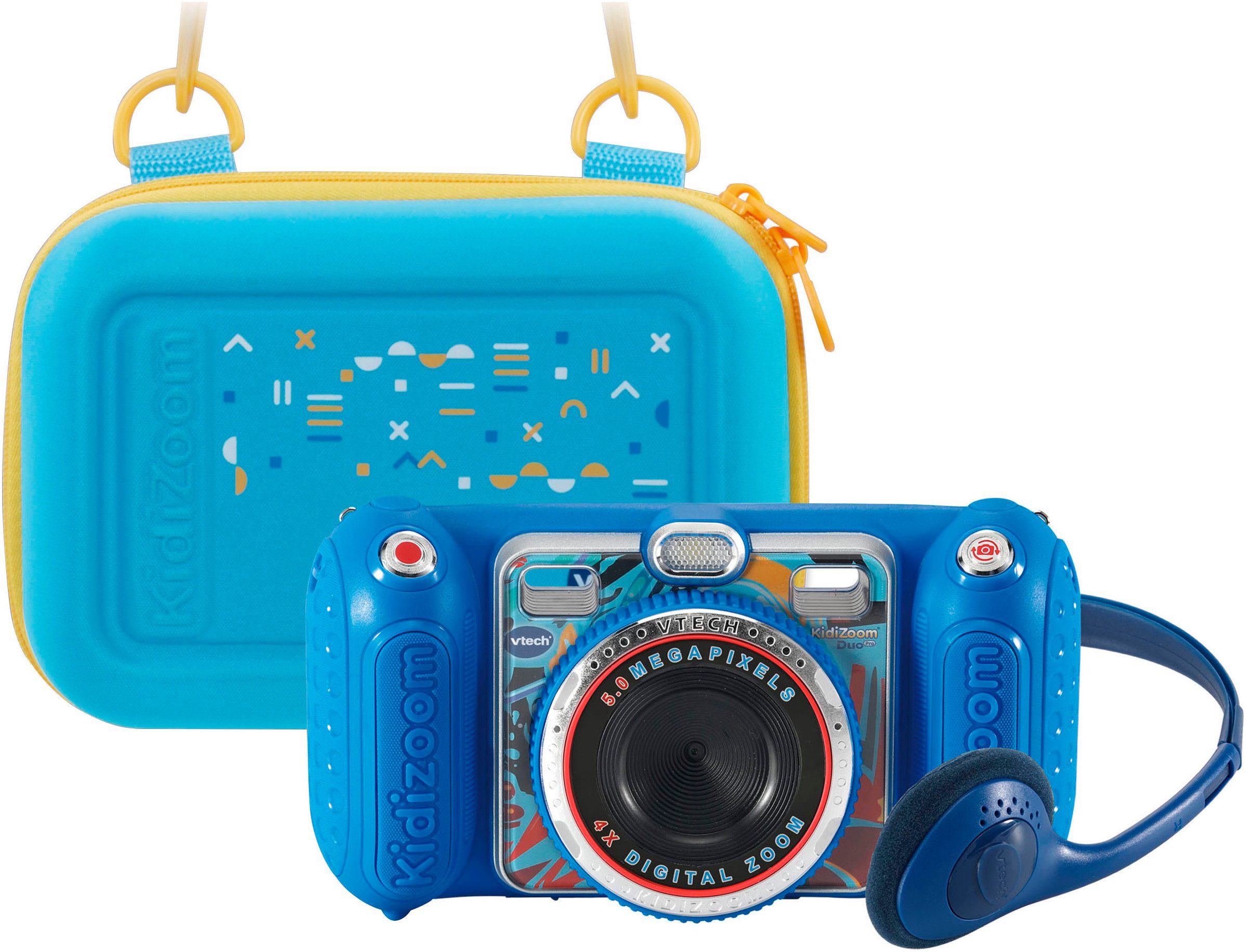 Vtech® KidiZoom Duo Pro, blau Kinderkamera (inklusive Tragetasche)