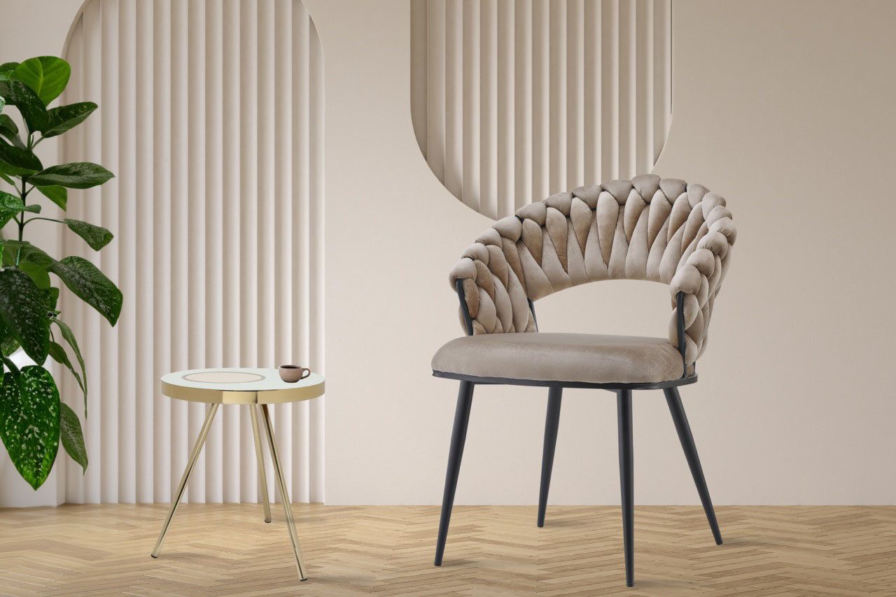 Kayoom Polsterstuhl Stuhl Finesse 125 2er-Set, günstig online kaufen