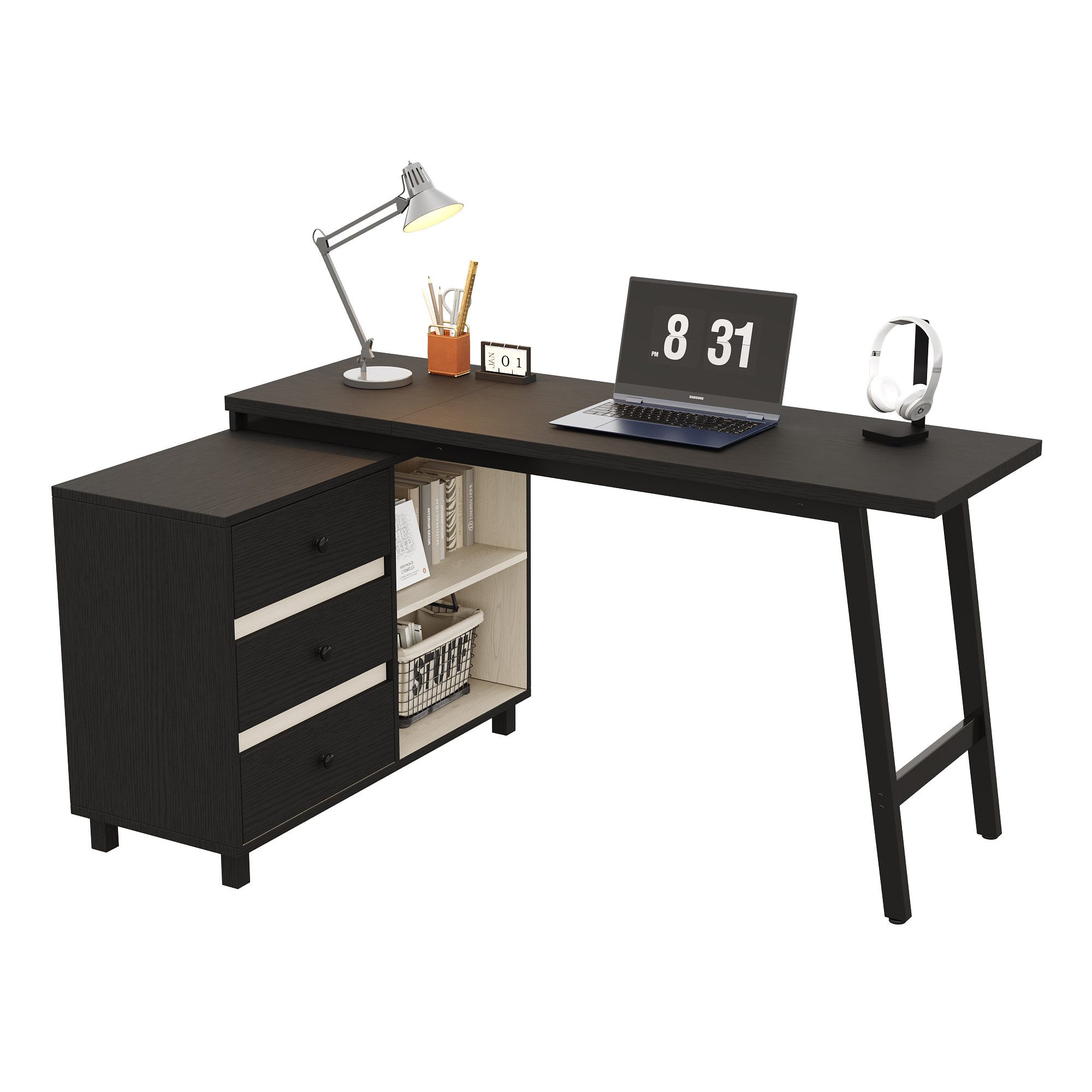 Fine Life Pro Waschbeckenschrank Freistehender Badezimmerwaschtisch 76×46×90 cm