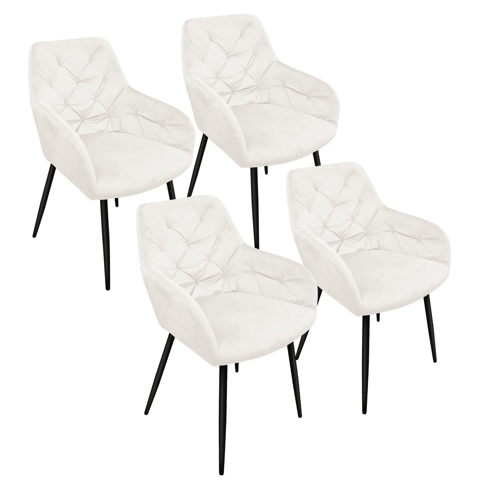 HOMELUX Esszimmerstuhl Polsterstühle 2/4 Stuhlset Moderner günstig online kaufen