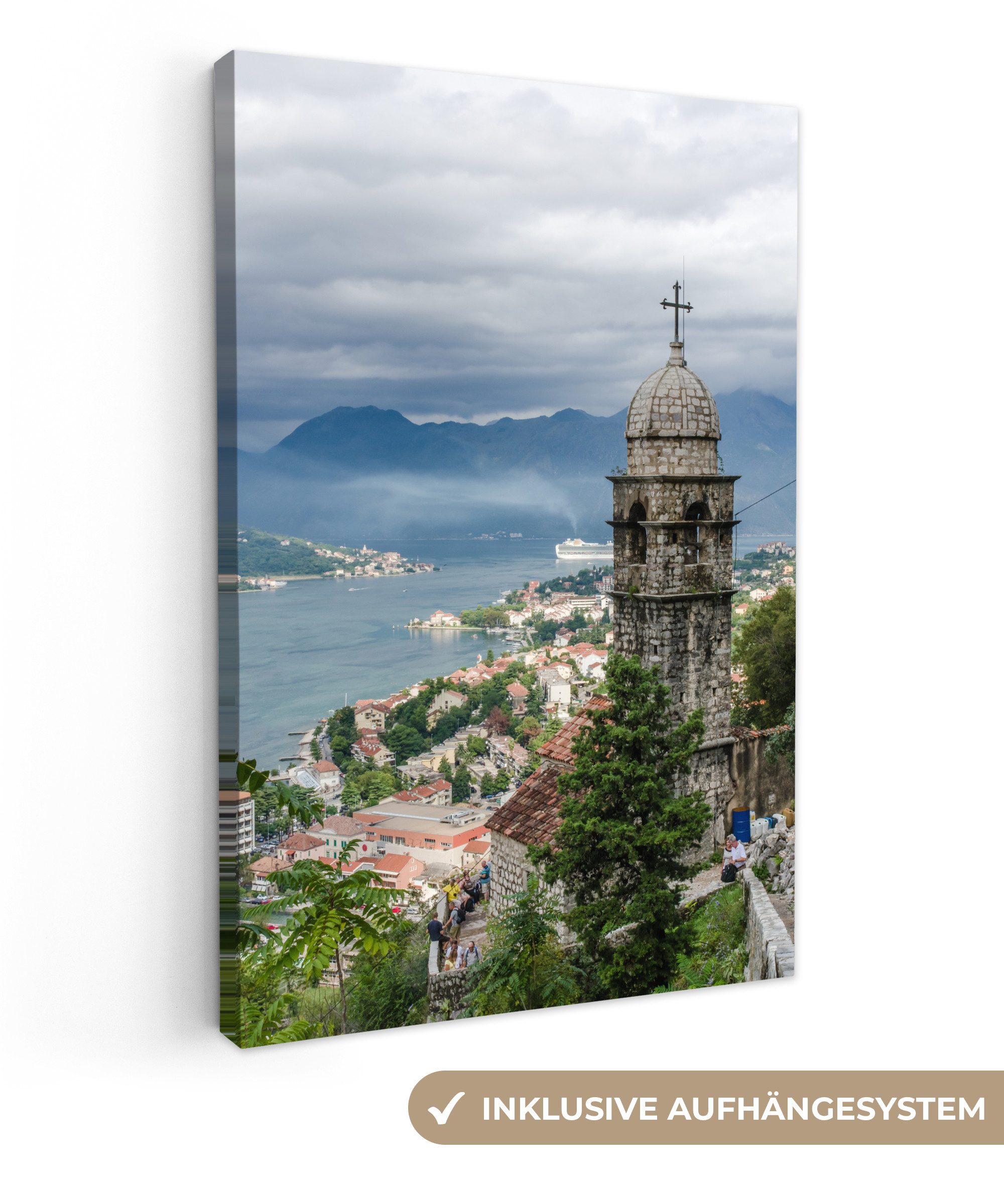 OneMillionCanvasses® Leinwandbild Blick auf die Altstadt günstig online kaufen