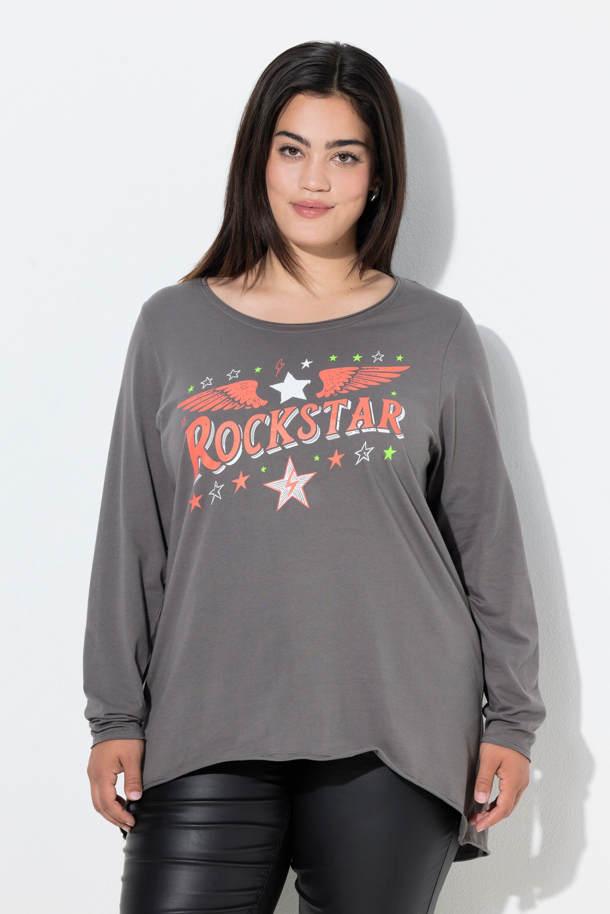 Angel of Style T-Shirt T-Shirt A-Linie Rockstar Langarm günstig online kaufen