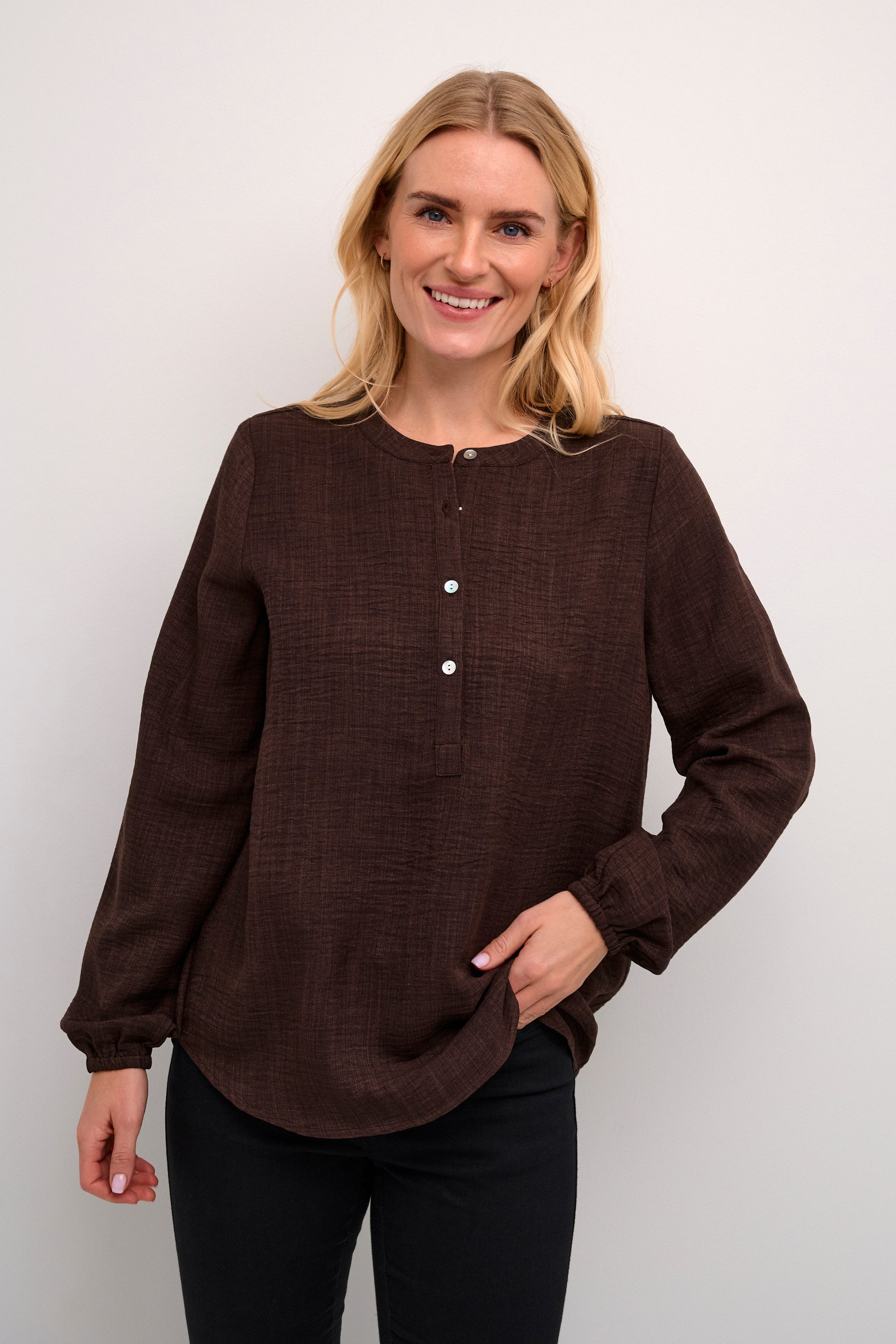 Langarmbluse Bluse langarm KAellen