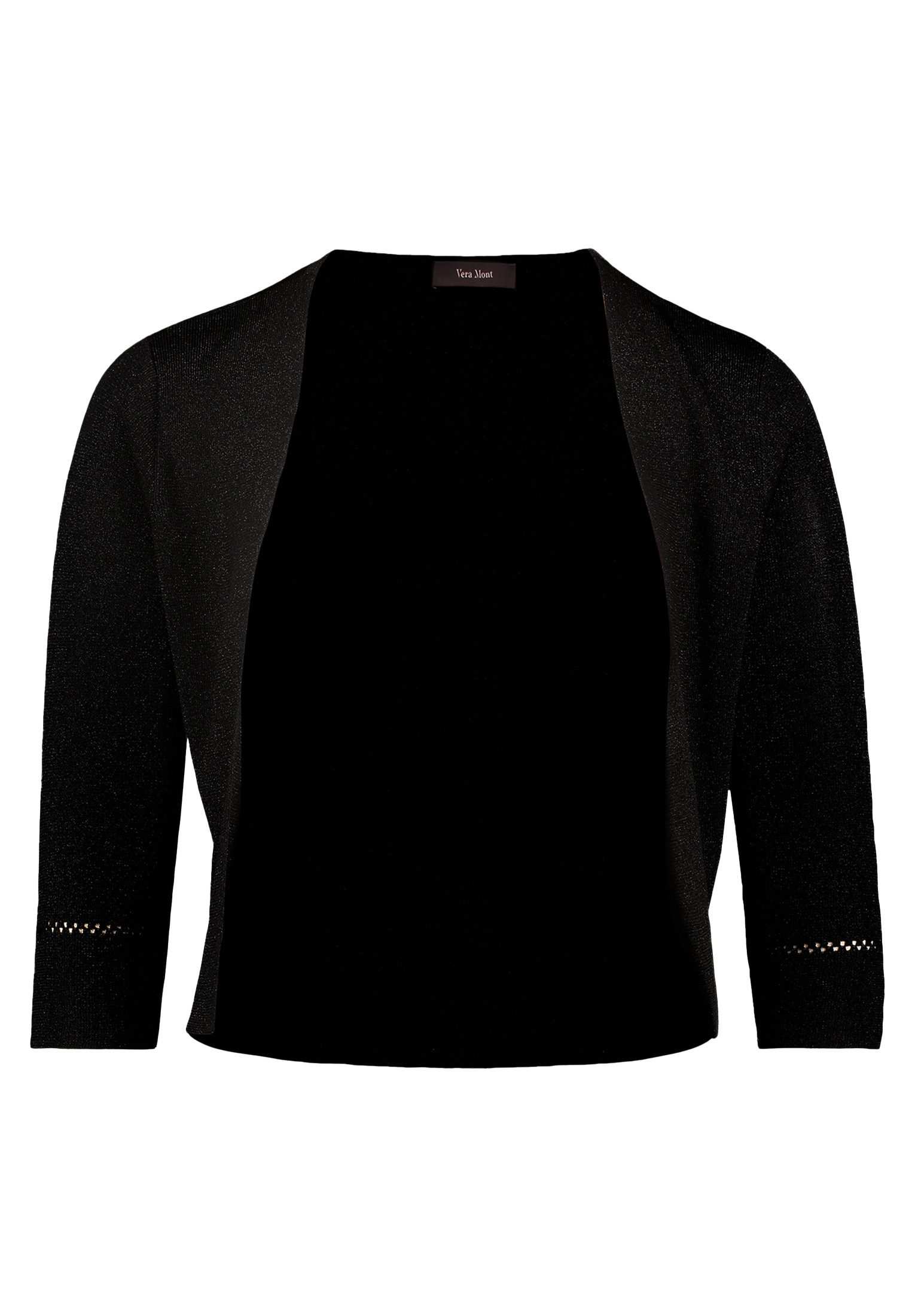 Vera Mont Strickjacke Damen Strickbolero ohne Verschluss (1-tlg) Glitzer günstig online kaufen