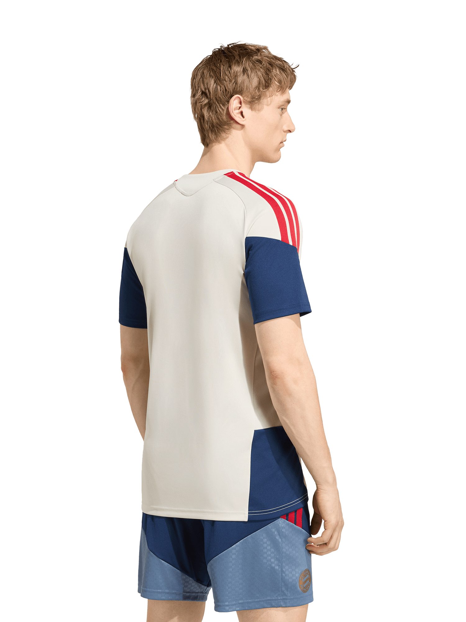 adidas Performance T-Shirt FC Bayern München, Trainingsshirt Teamline, Herren, Off white