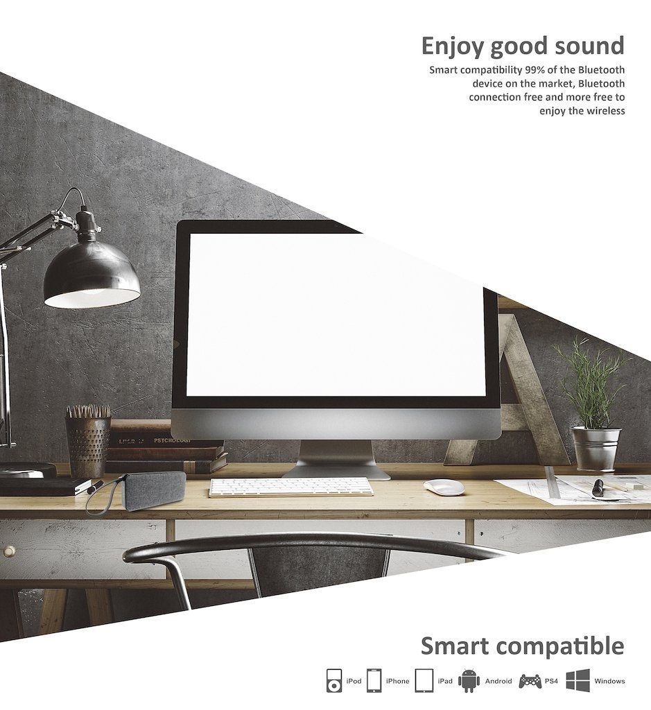 WATT GEWICHT: (Bluetooth, WIEDERGABE, 345 KABELLOSE BIS X GRAMM, Bluetooth-Lautsprecher NUR 2 NACH STUNDEN Kitchenware 10 5 ZU KeMar BLUETOOTH® Grau ÜBERTRAGUNG) KBS50 IPX7 STEREOSOUND, WASSERDICHT STANDARD,